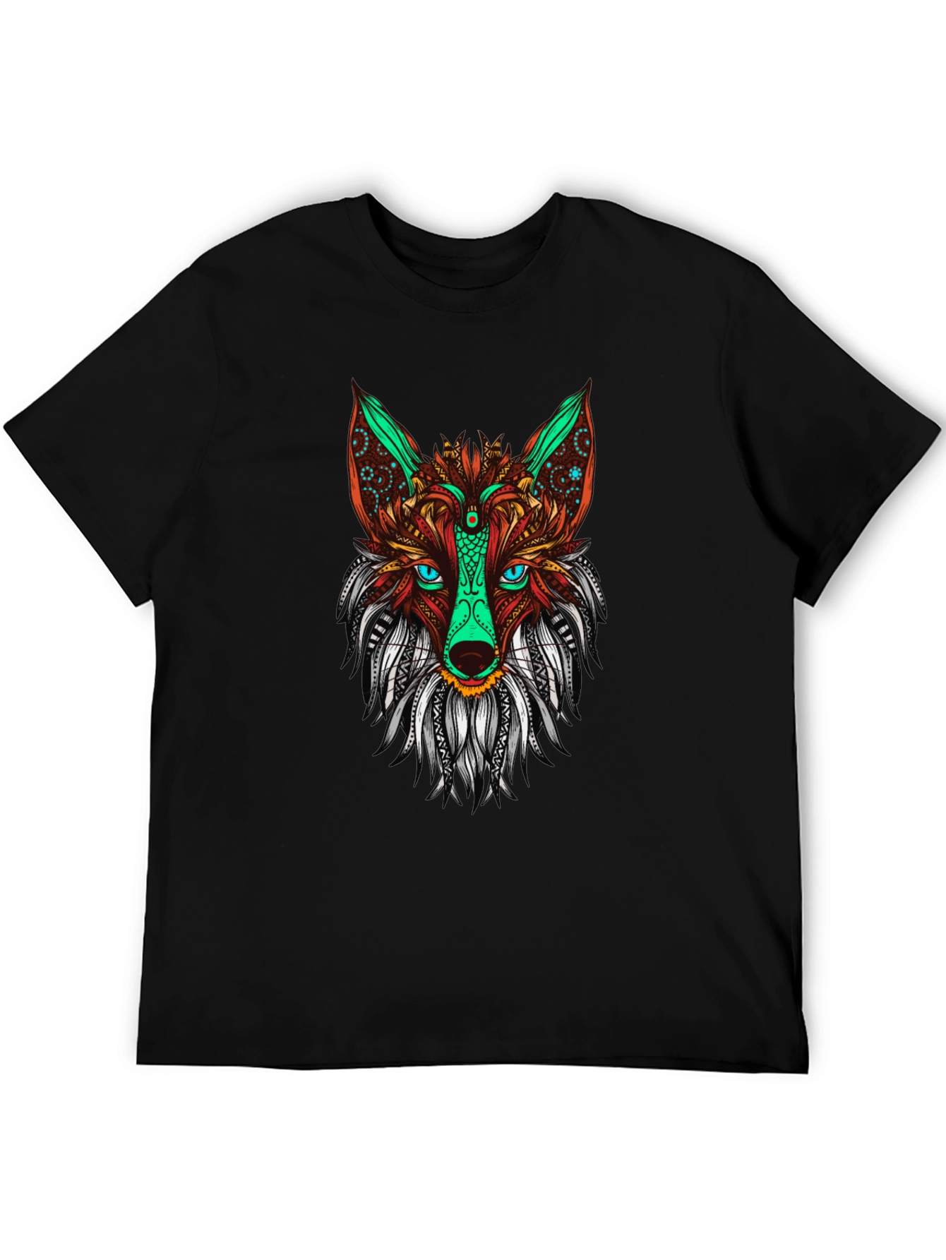 Fox Graphic Print Mens Black T-shirt