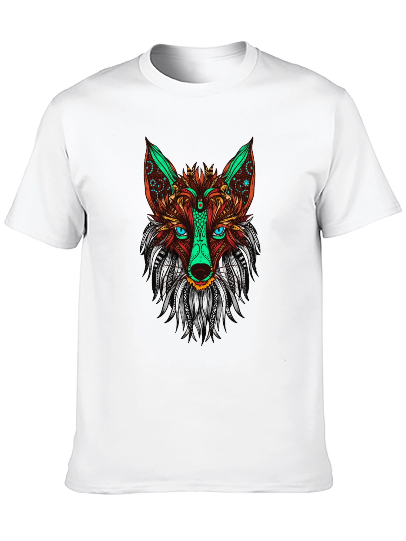 Fox Graphic Print Mens Black T-shirt