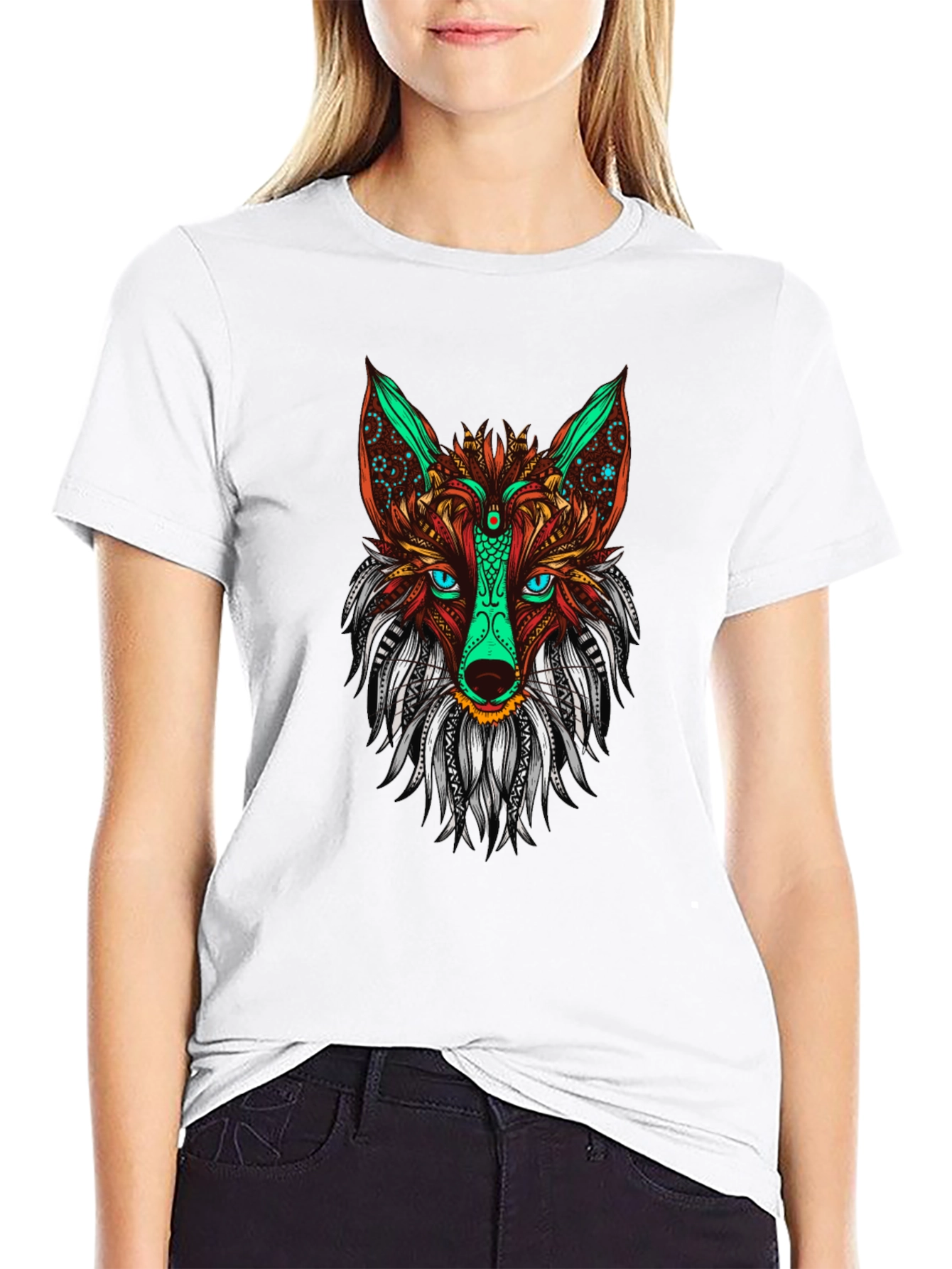 Fox Graphic Print Mens Black T-shirt