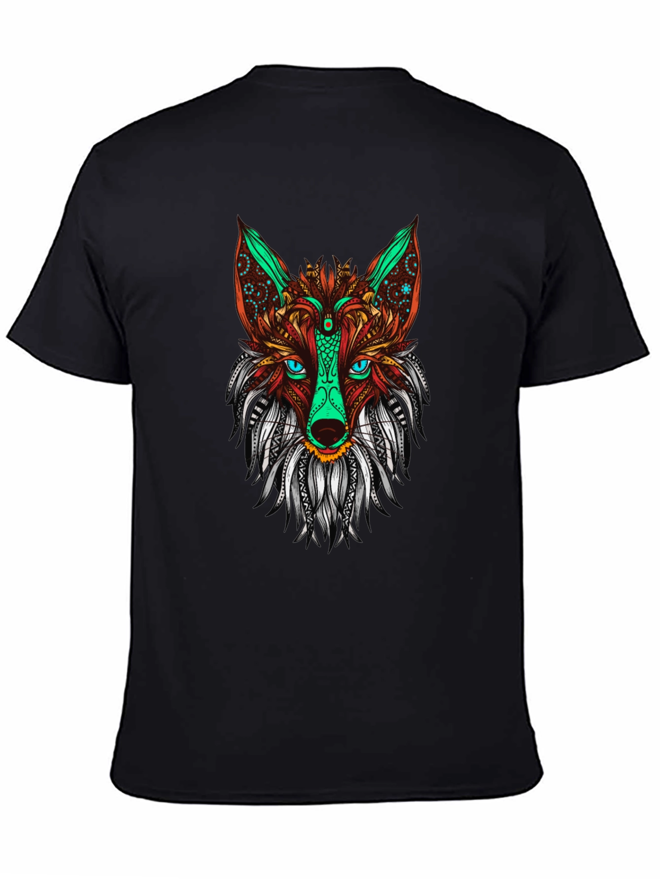 Fox Graphic Print Mens Black T-shirt