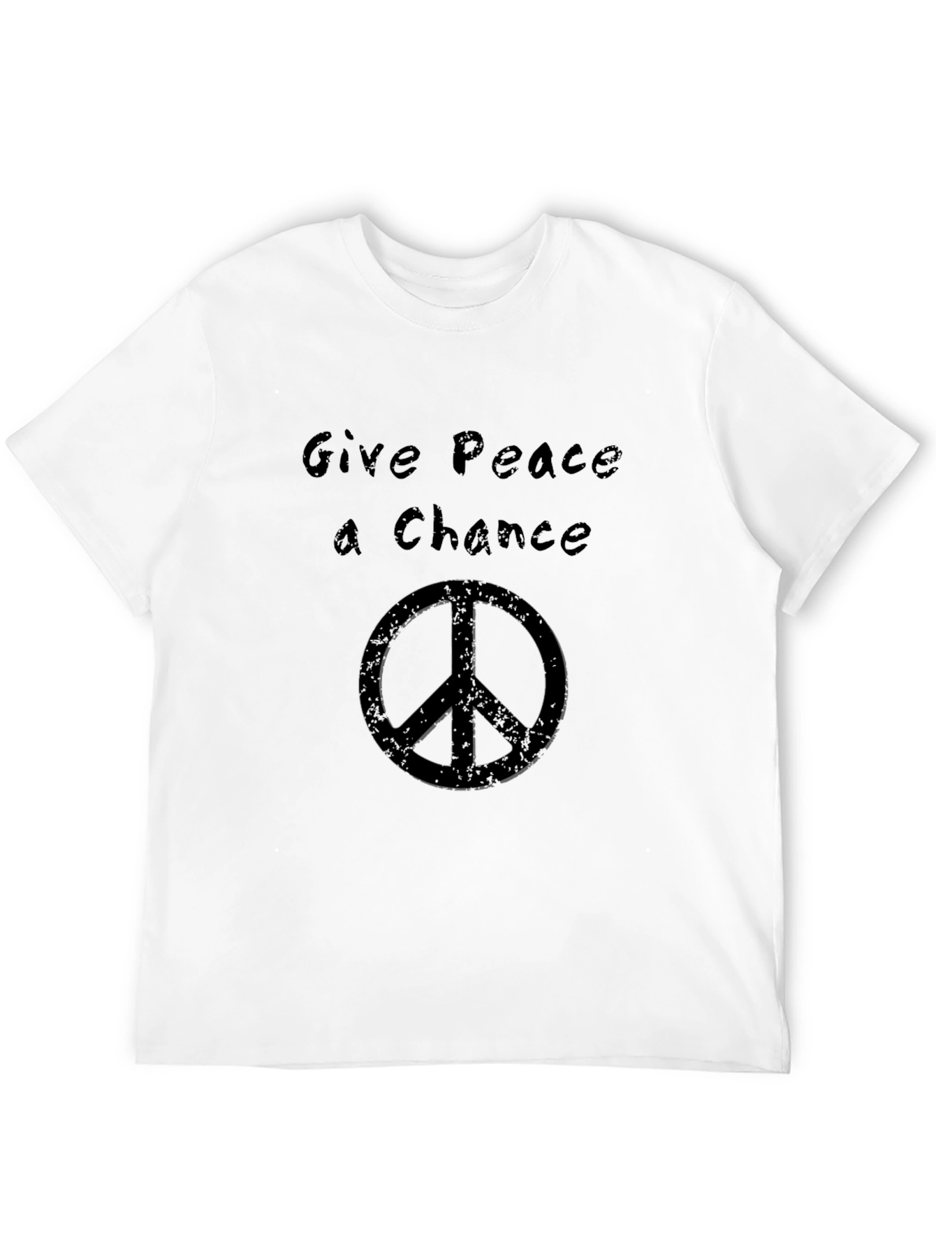 Give Peace a Chance Black T-Shirt