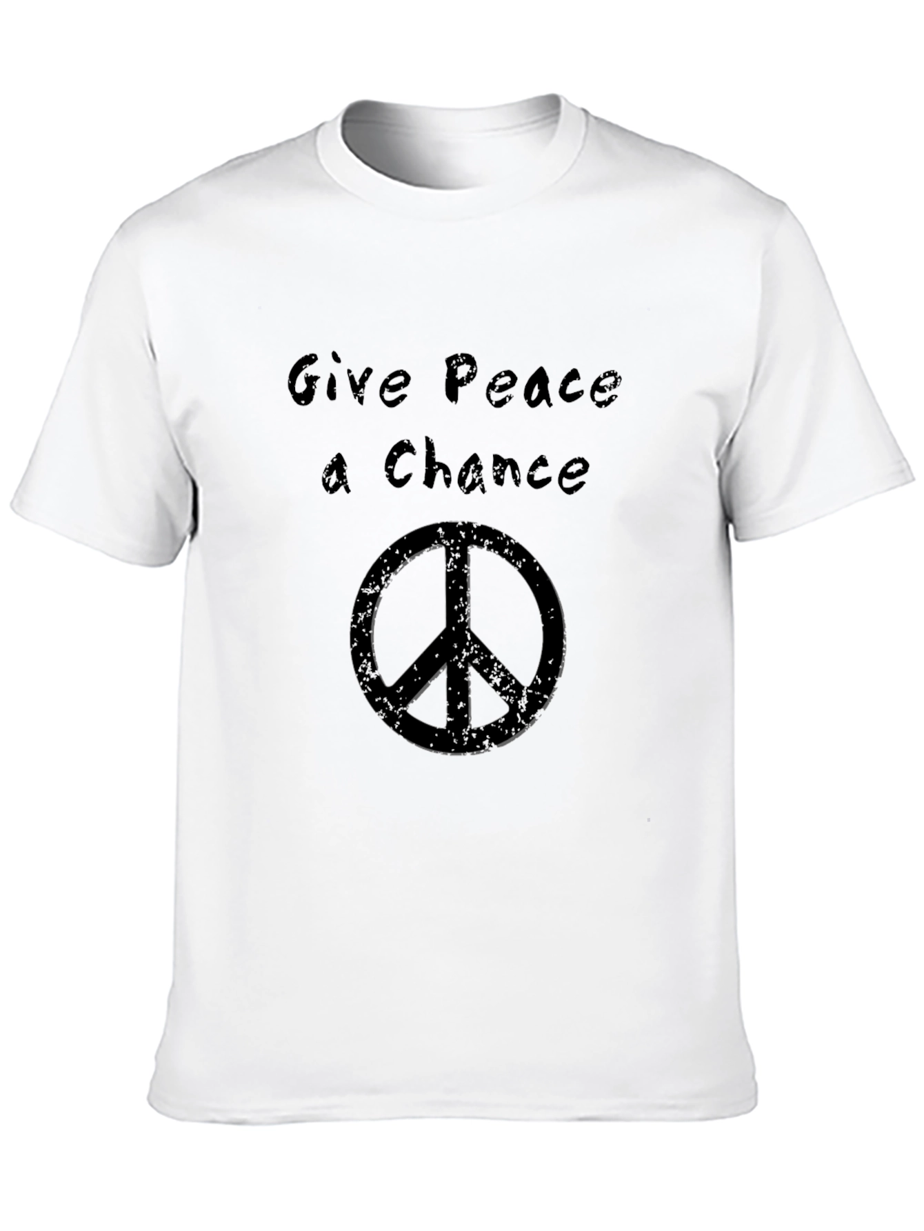 Give Peace a Chance Black T-Shirt