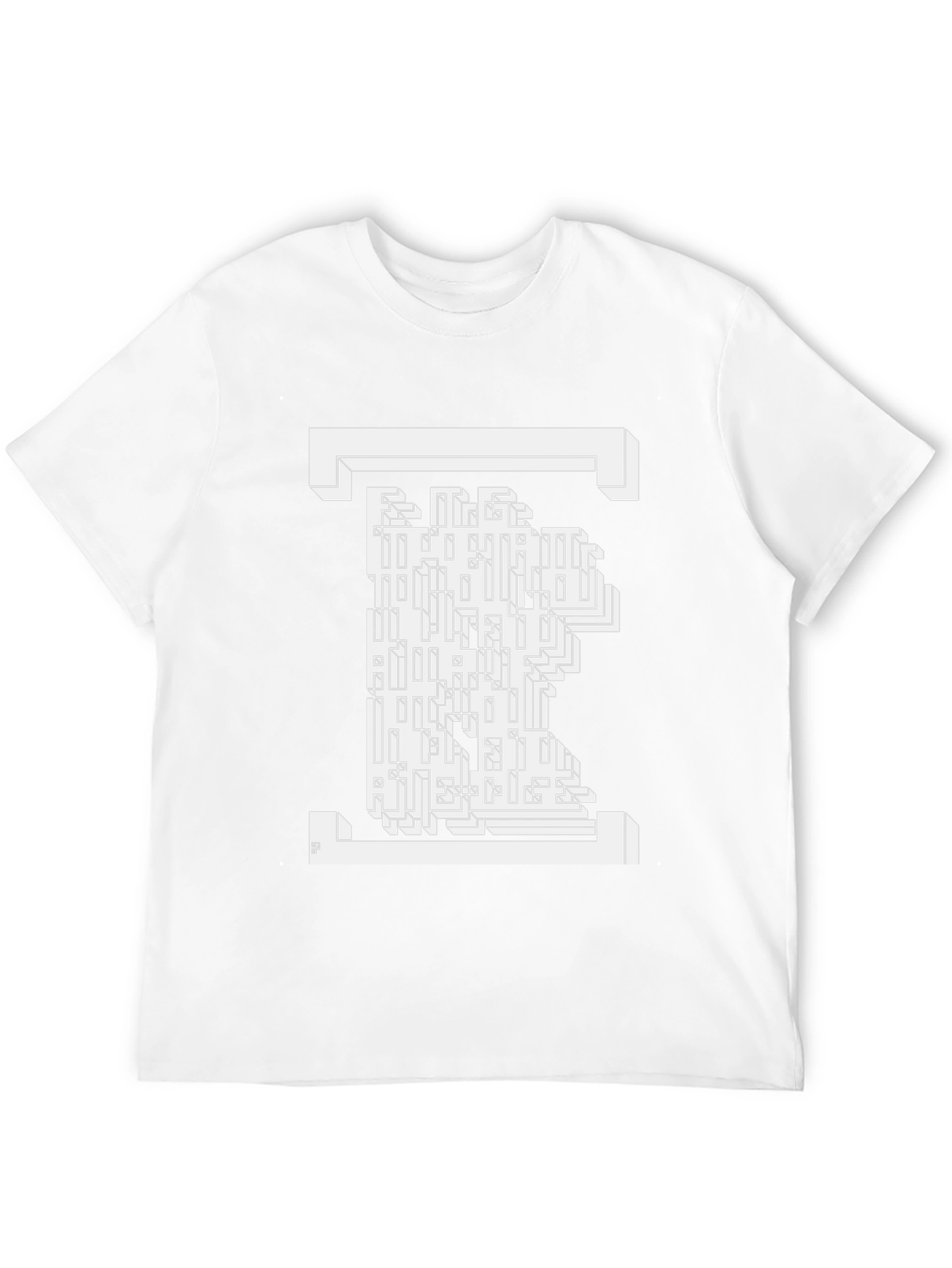 Abstract Maze Graphic T-Shirt