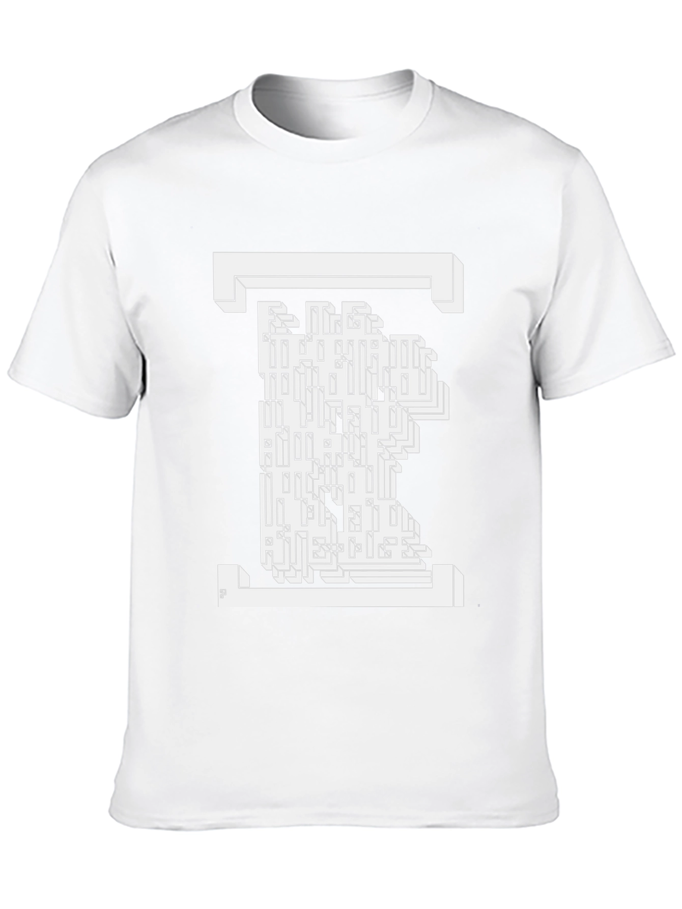 Abstract Maze Graphic T-Shirt