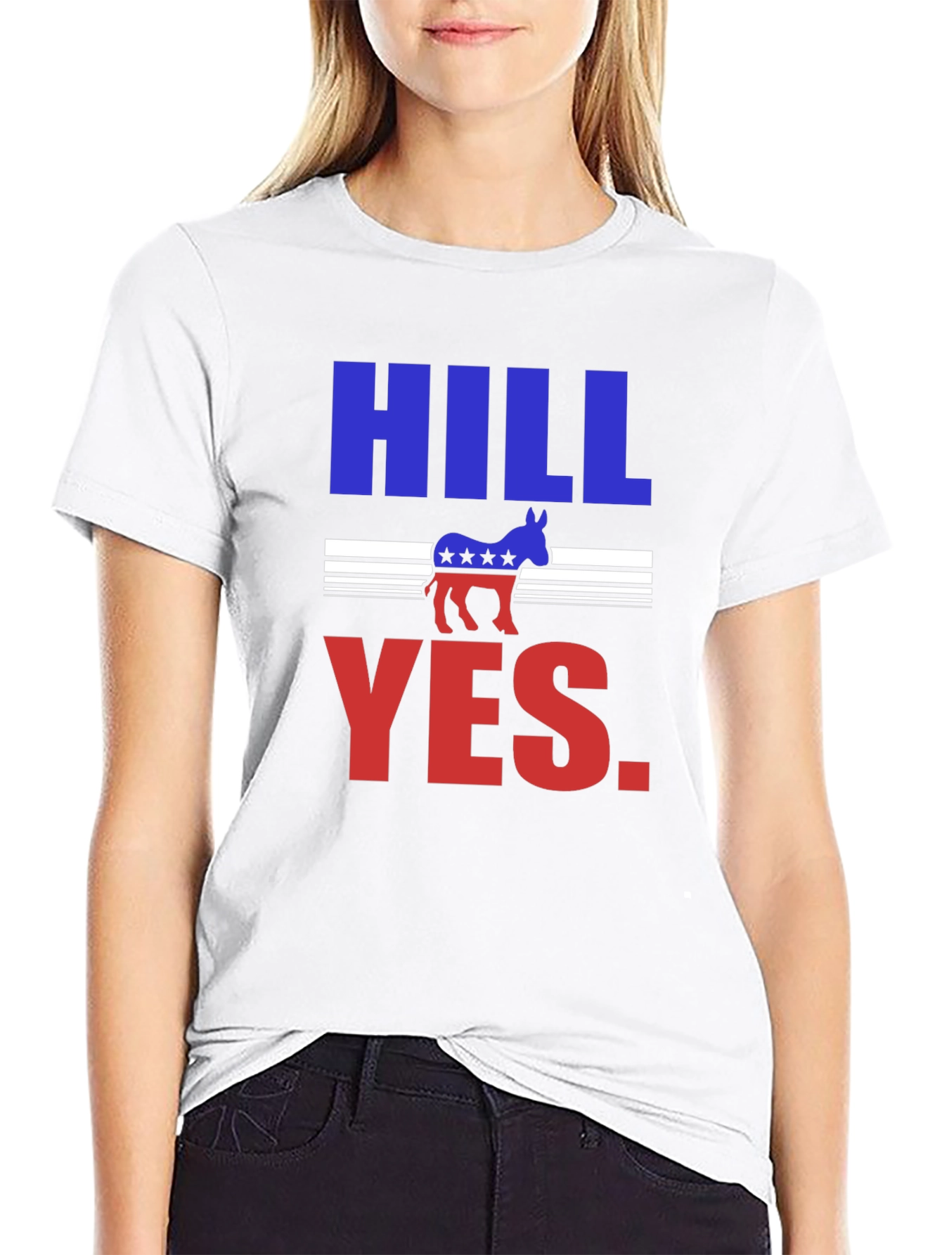 Hill Yes Graphic T-Shirt - Political Statement Tee