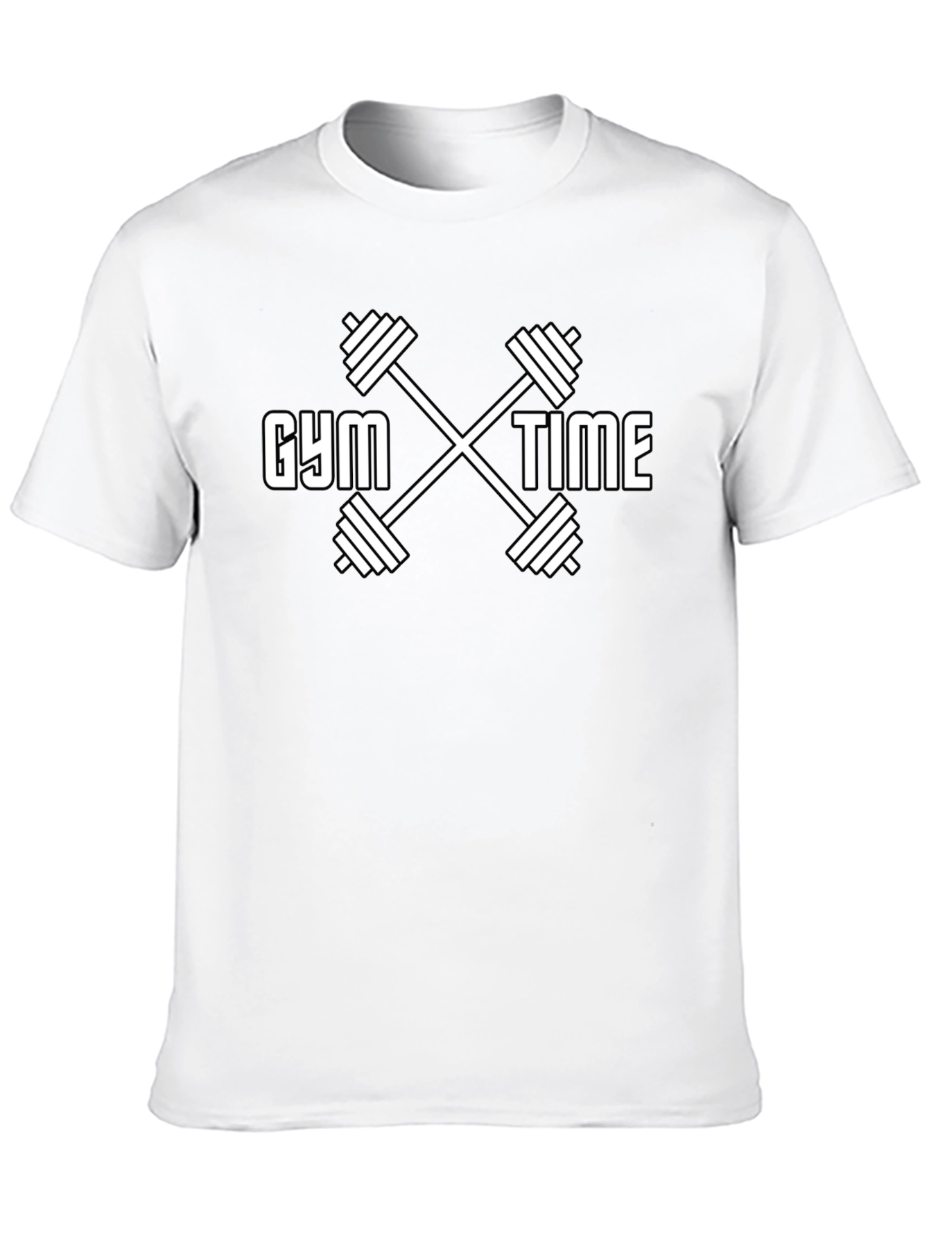 Gym Time Black Graphic Tee - Workout Motivation