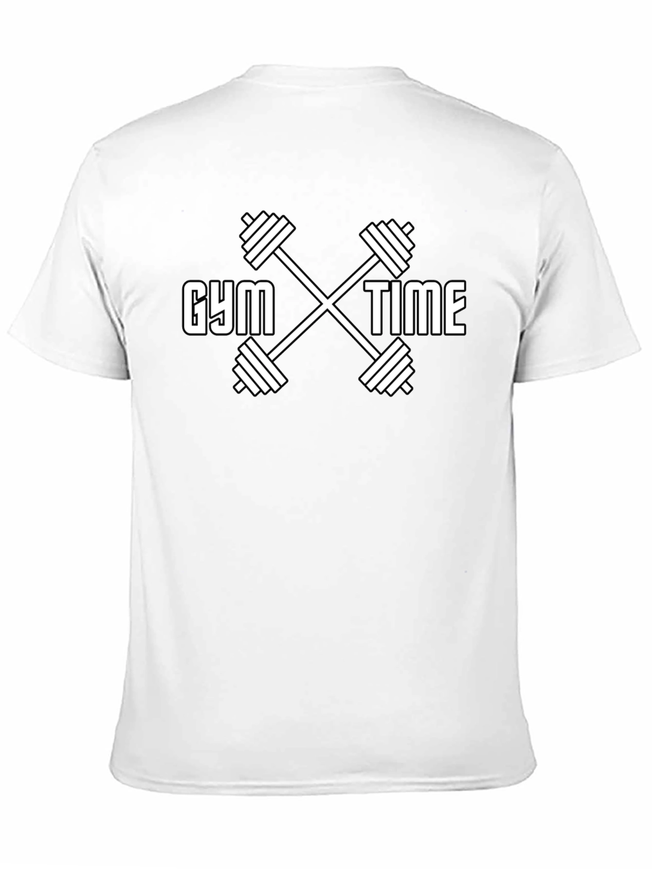 Gym Time Black Graphic Tee - Workout Motivation