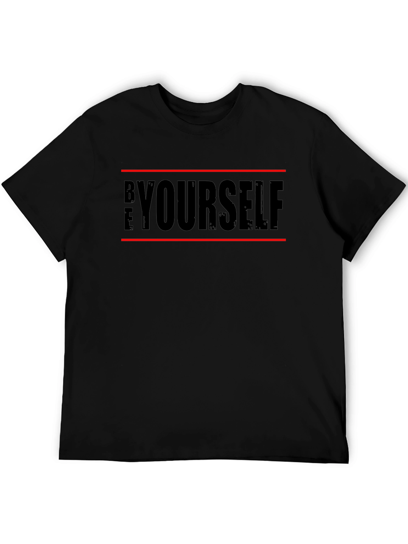Be Yourself Graphic Tee - Mens Black T-Shirt