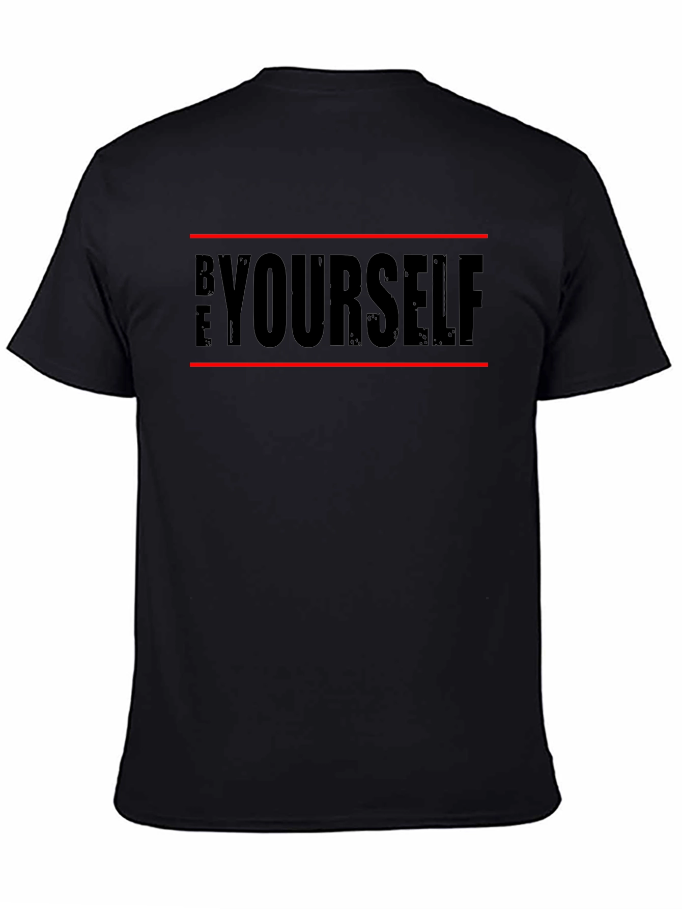 Be Yourself Graphic Tee - Mens Black T-Shirt