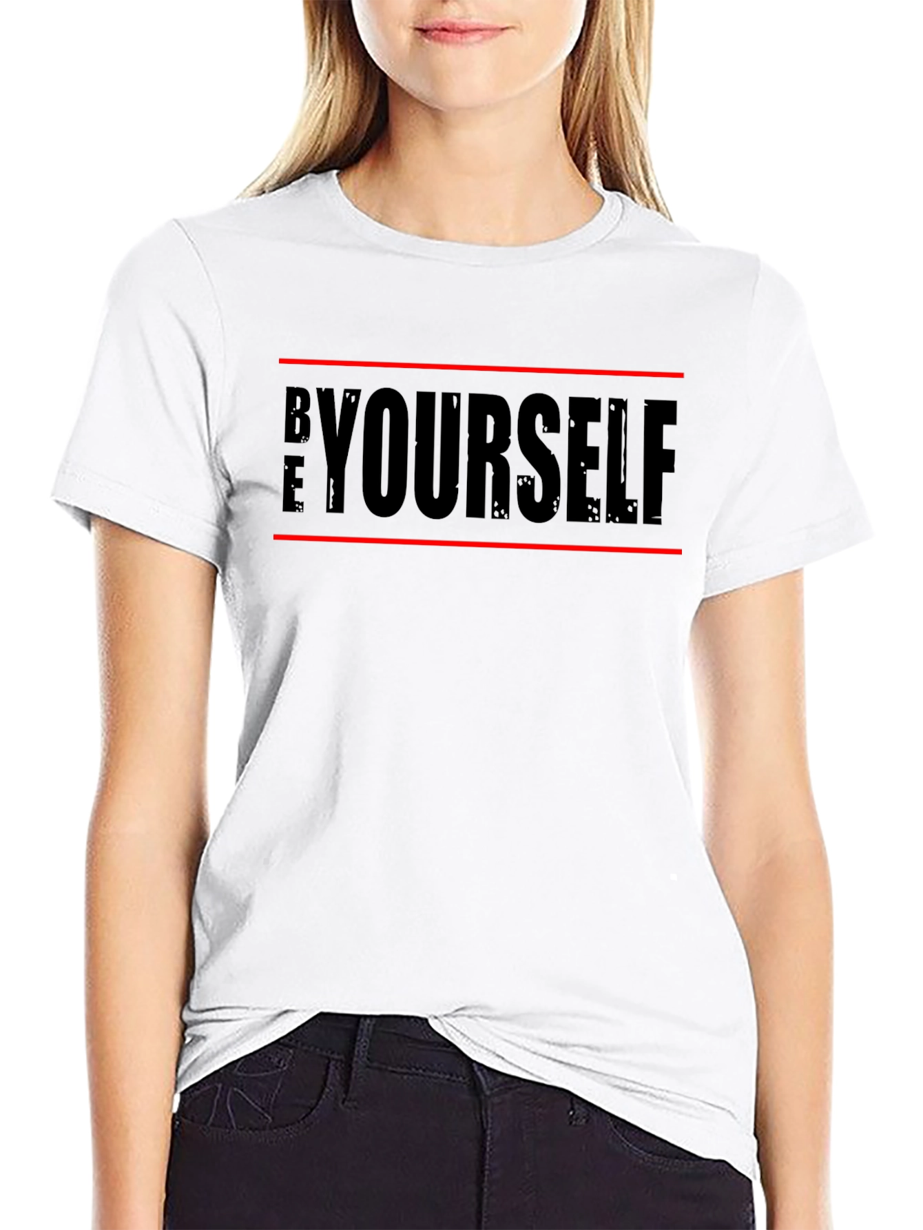 Be Yourself Graphic Tee - Mens Black T-Shirt