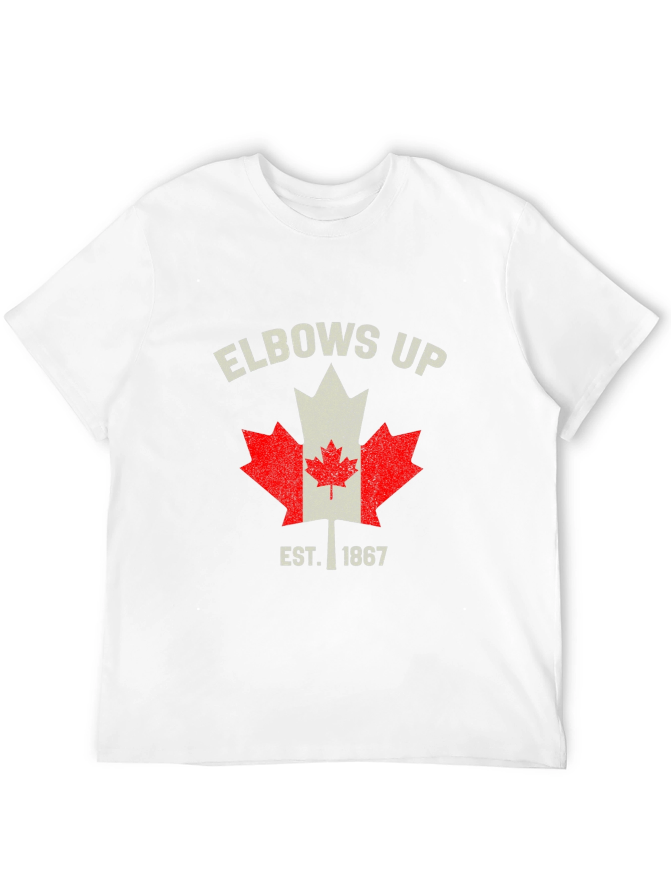 Elbows Up Canada Maple Leaf Est. 1867 T-Shirt