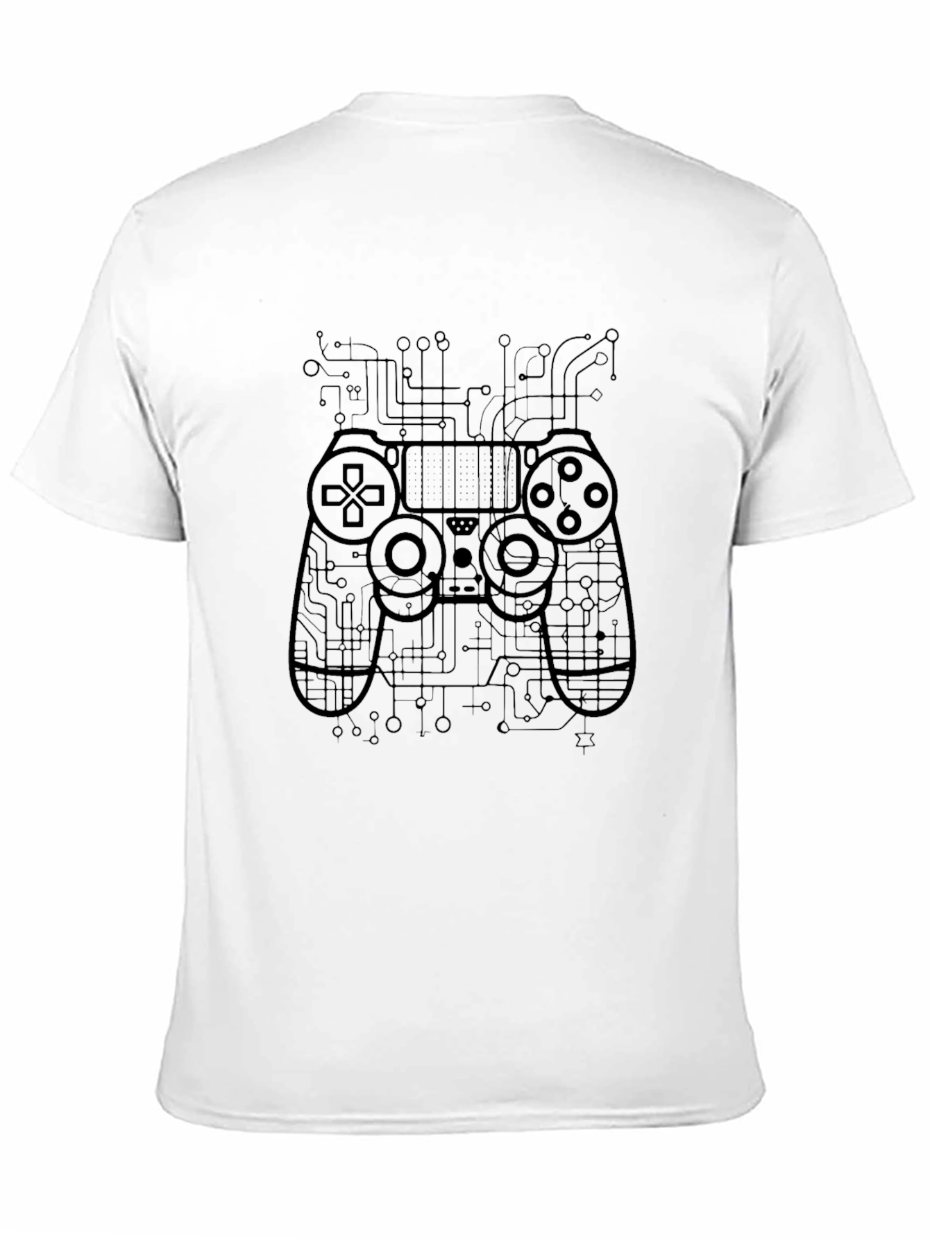 Gaming Controller Circuitry T-Shirt - Black