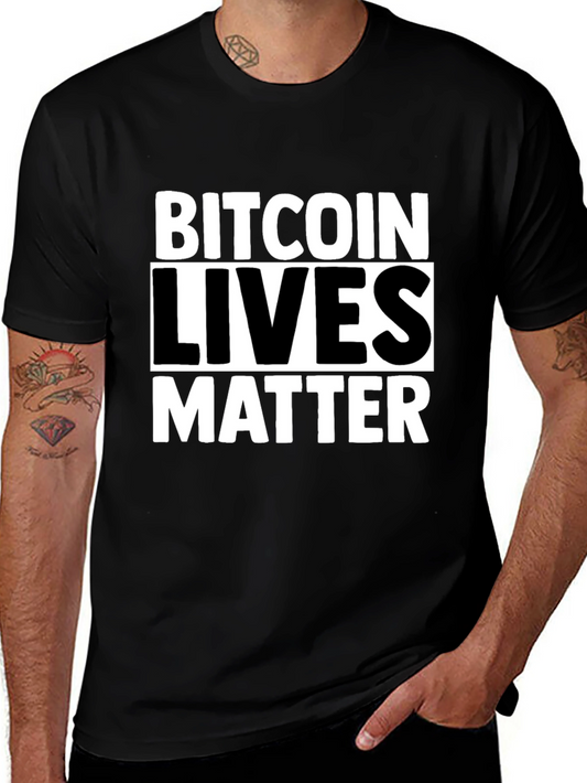 Bitcoin Lives Matter Graphic Tee - Crypto Supporter T-Shirt