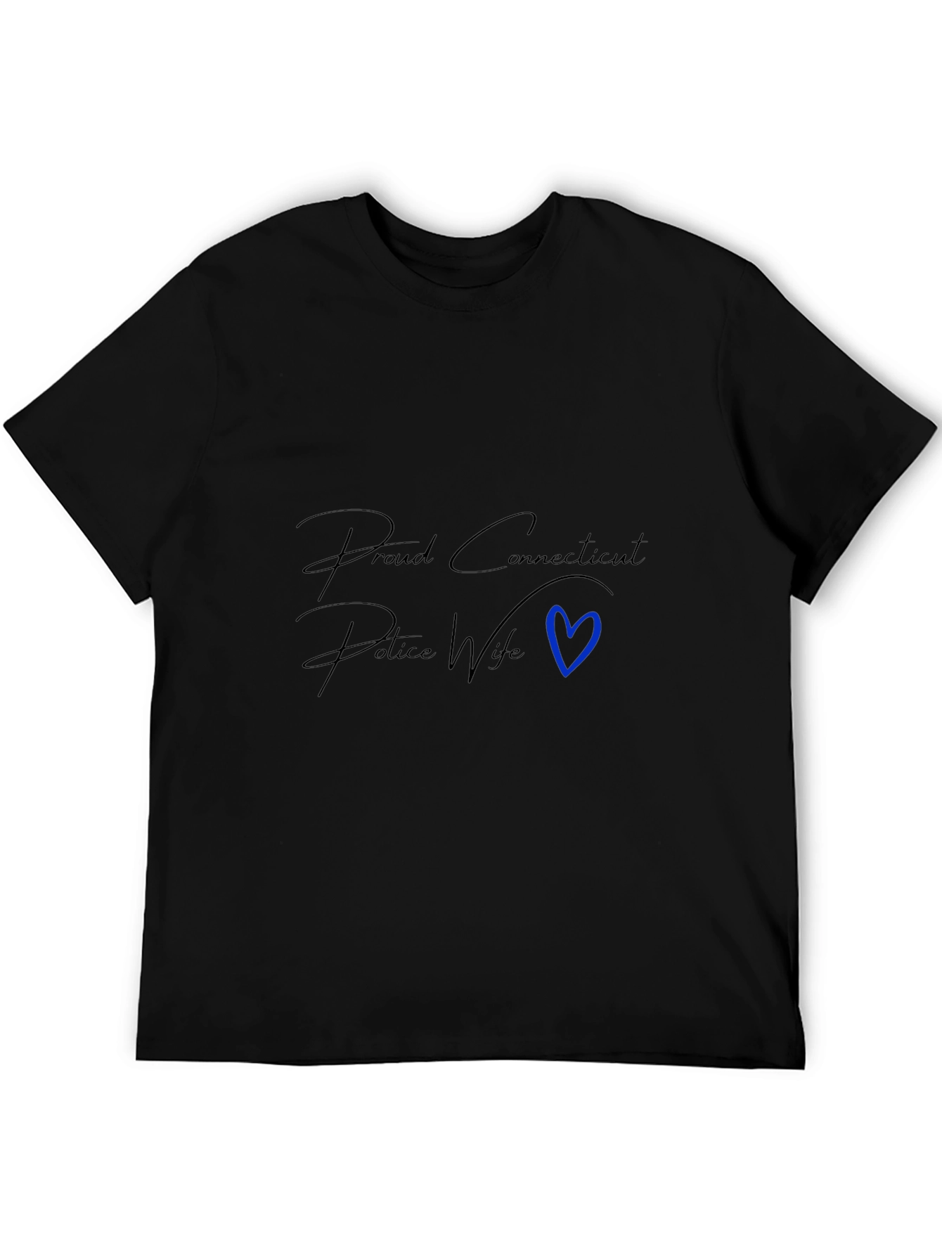 Proud Connecticut Police Wife Graphic Tee