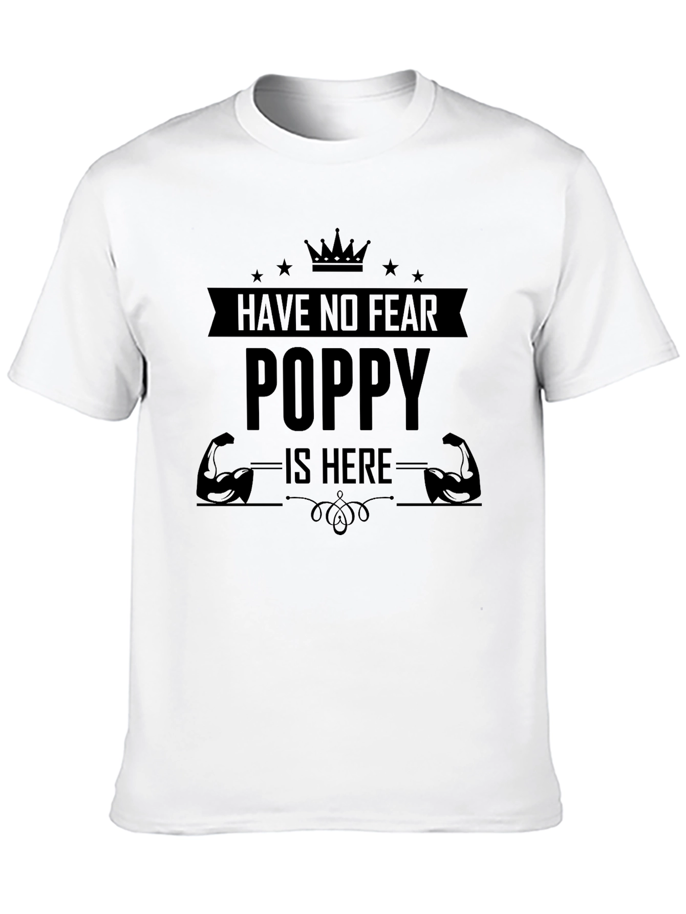 Have No Fear Poppy Is Here Black T-Shirt