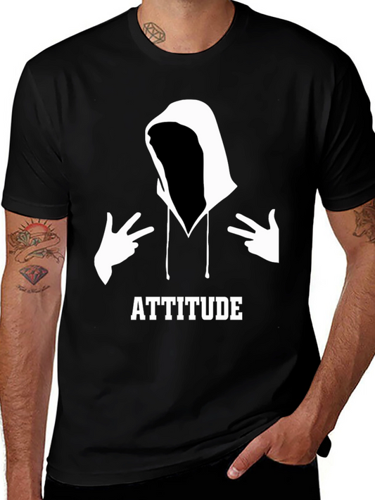 Attitude Graphic Tee - Mens Black T-Shirt
