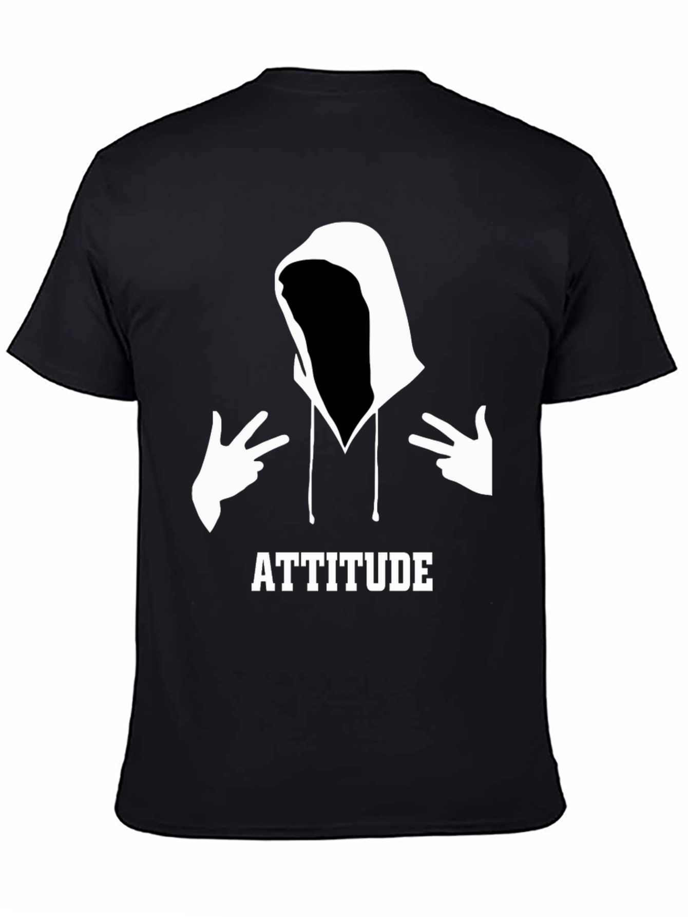 Attitude Graphic Tee - Mens Black T-Shirt