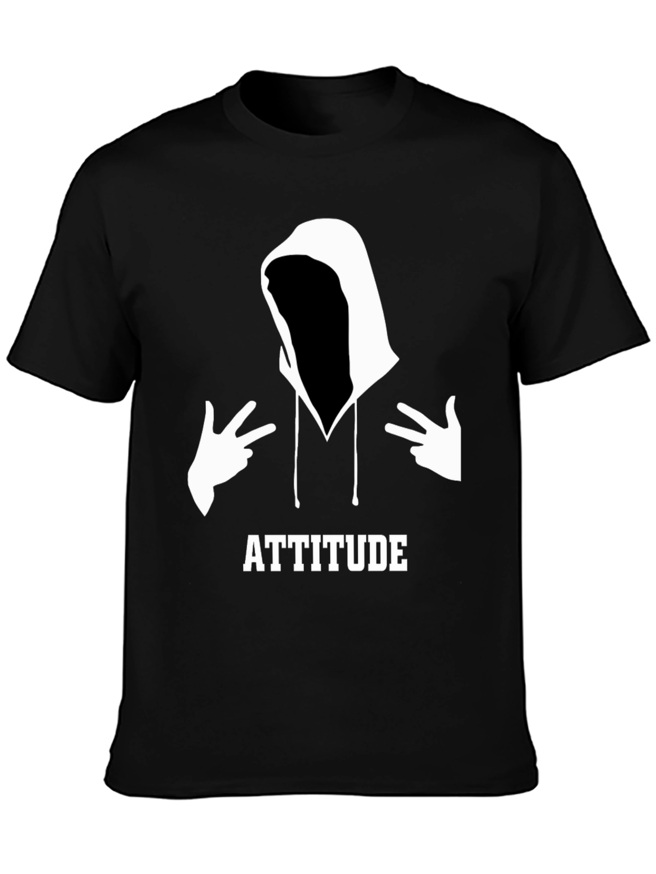 Attitude Graphic Tee - Mens Black T-Shirt