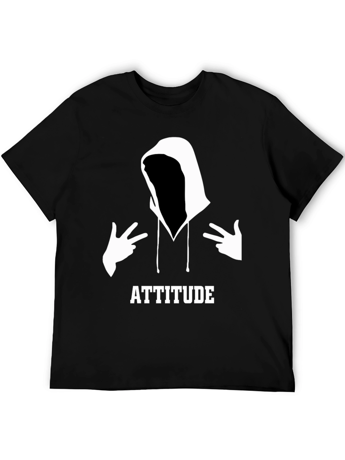 Attitude Graphic Tee - Mens Black T-Shirt