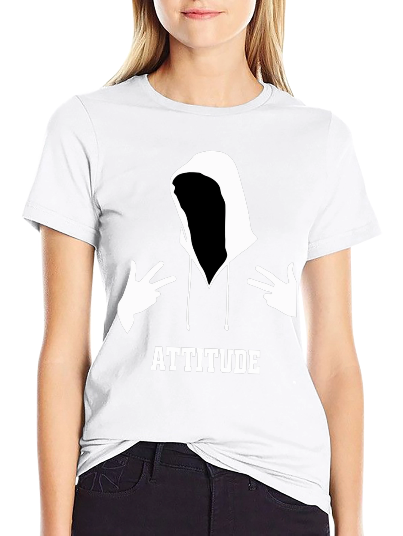 Attitude Graphic Tee - Mens Black T-Shirt