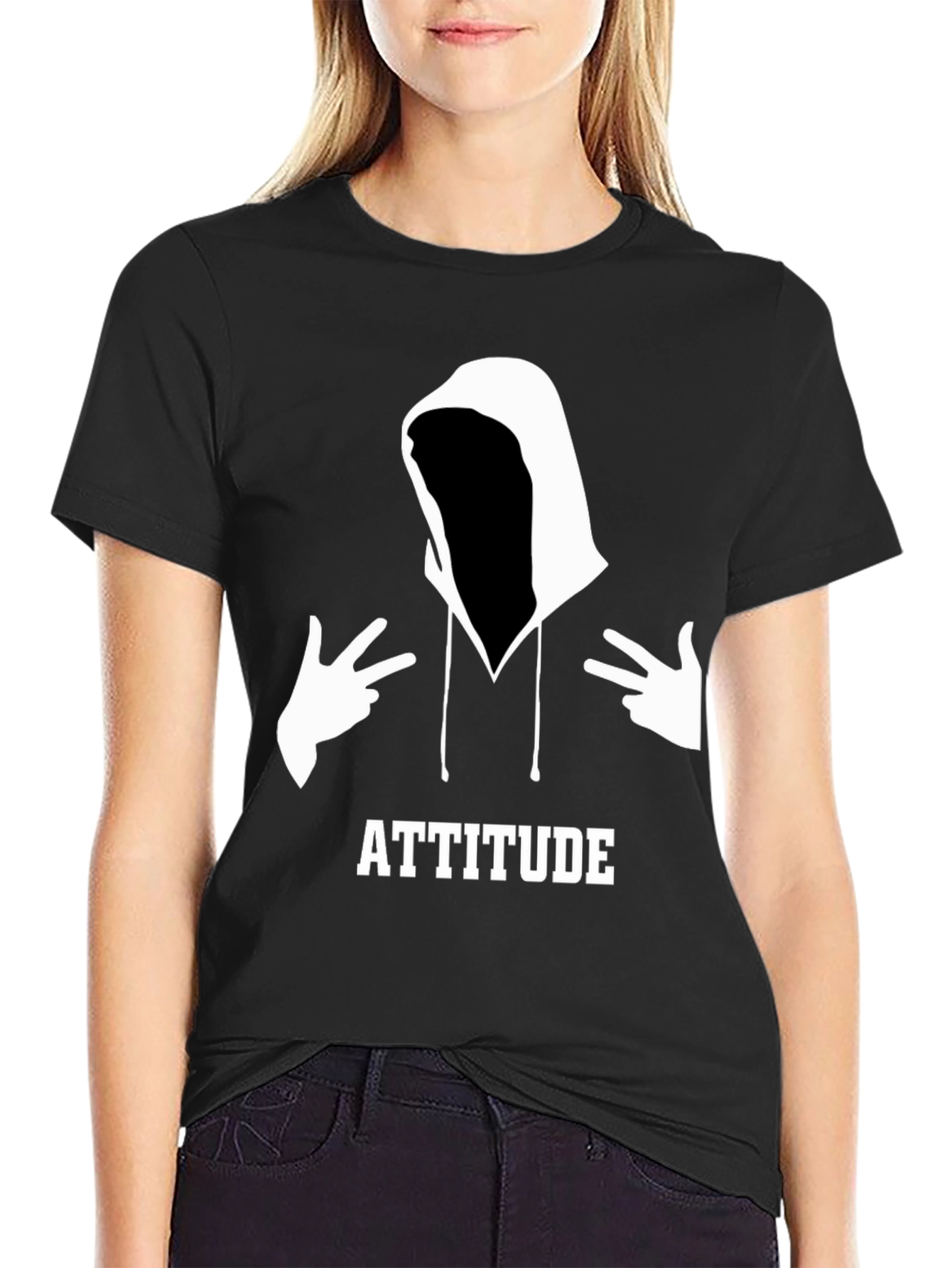 Attitude Graphic Tee - Mens Black T-Shirt