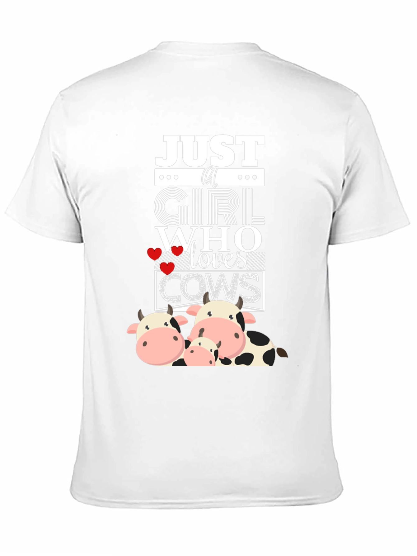 Just a Girl Who Loves Cows Graphic Tee