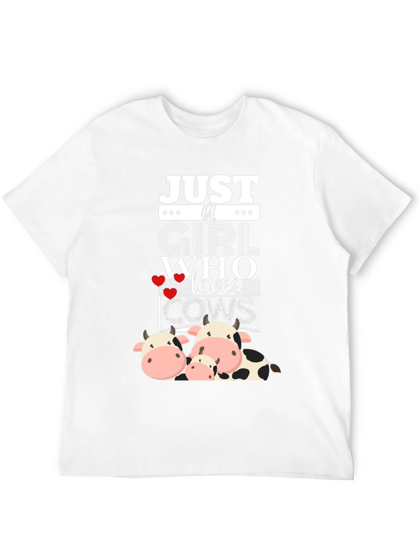 Just a Girl Who Loves Cows Graphic Tee