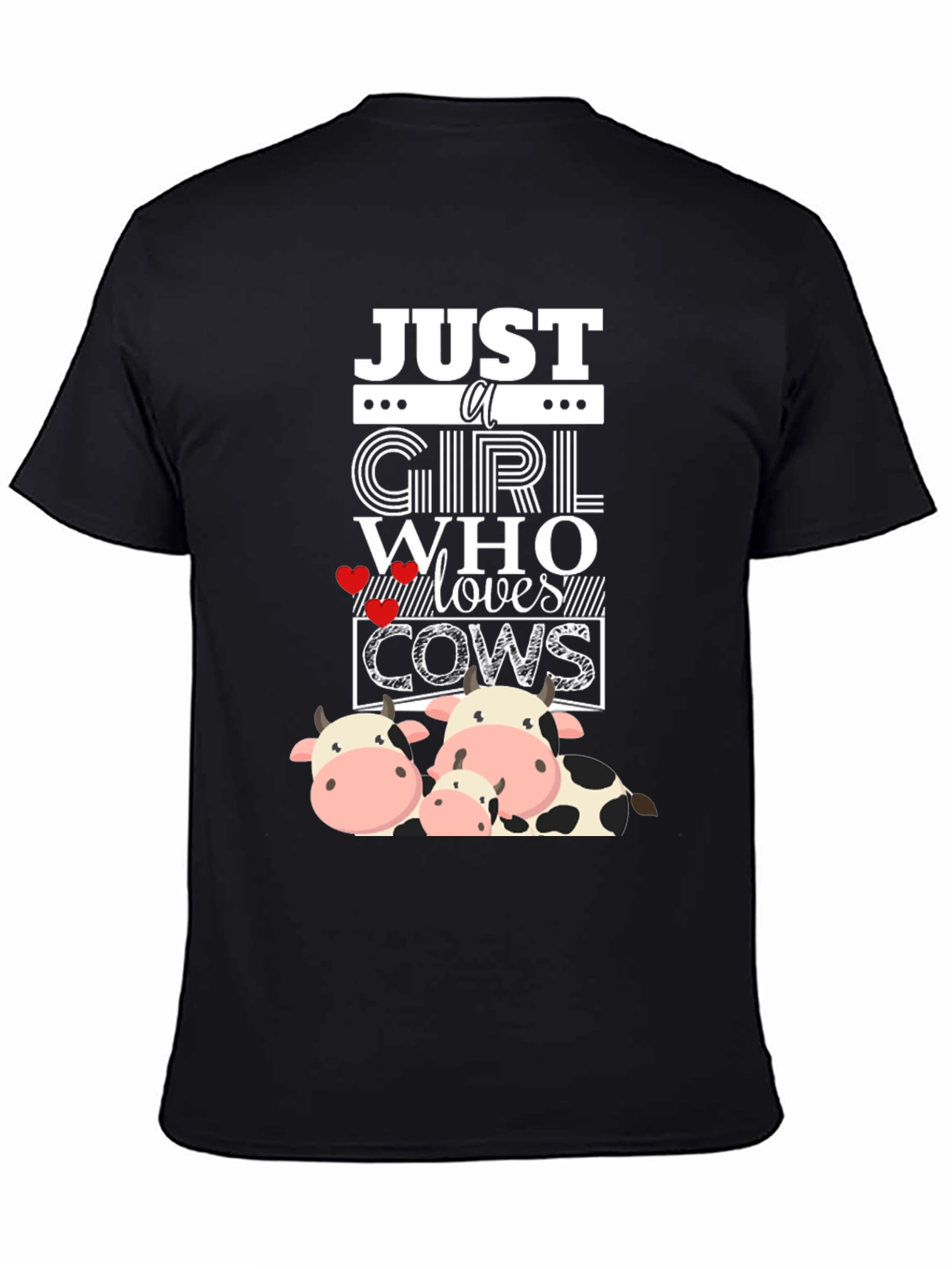 Just a Girl Who Loves Cows Graphic Tee