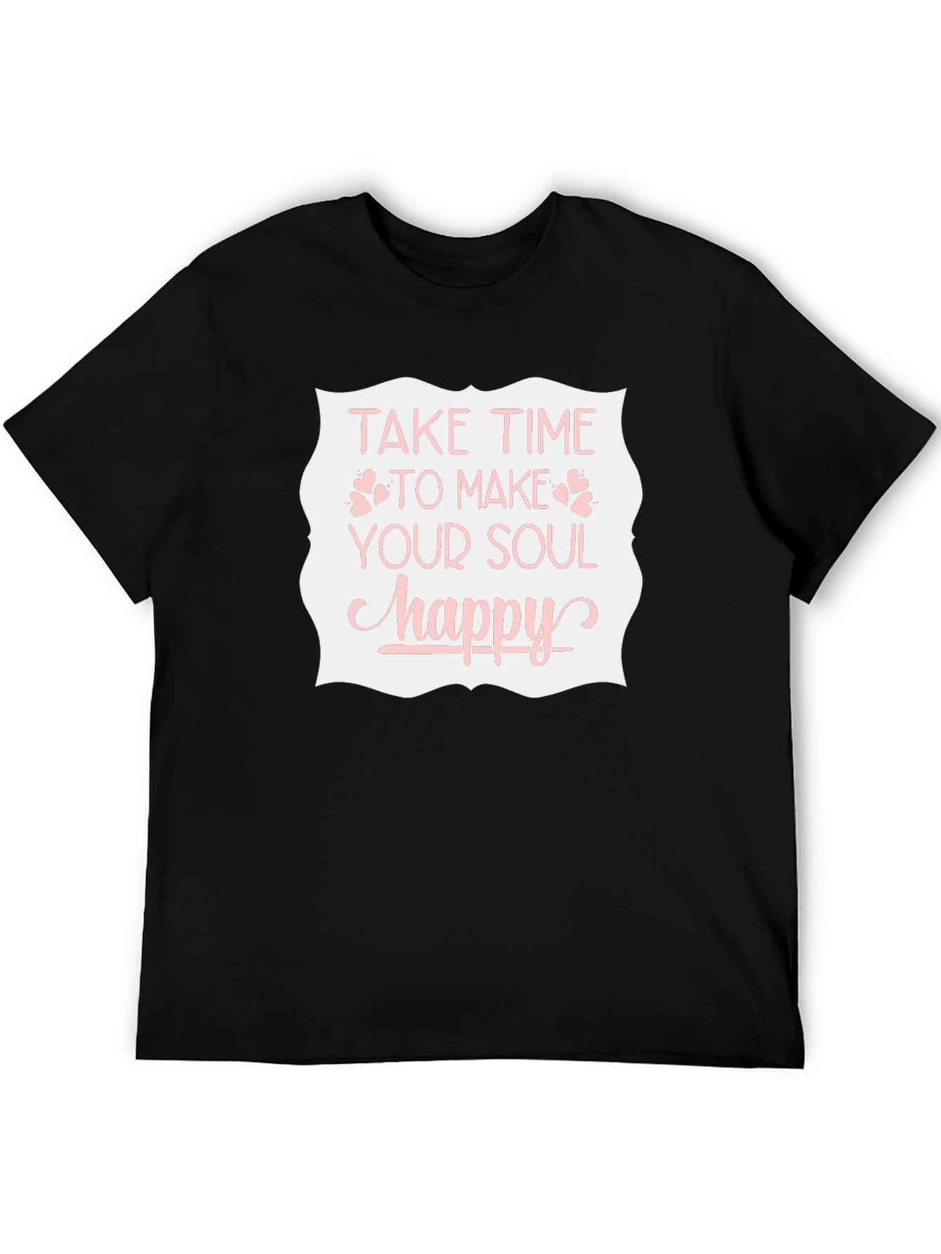 Soul Happy T-Shirt - Black Graphic Tee