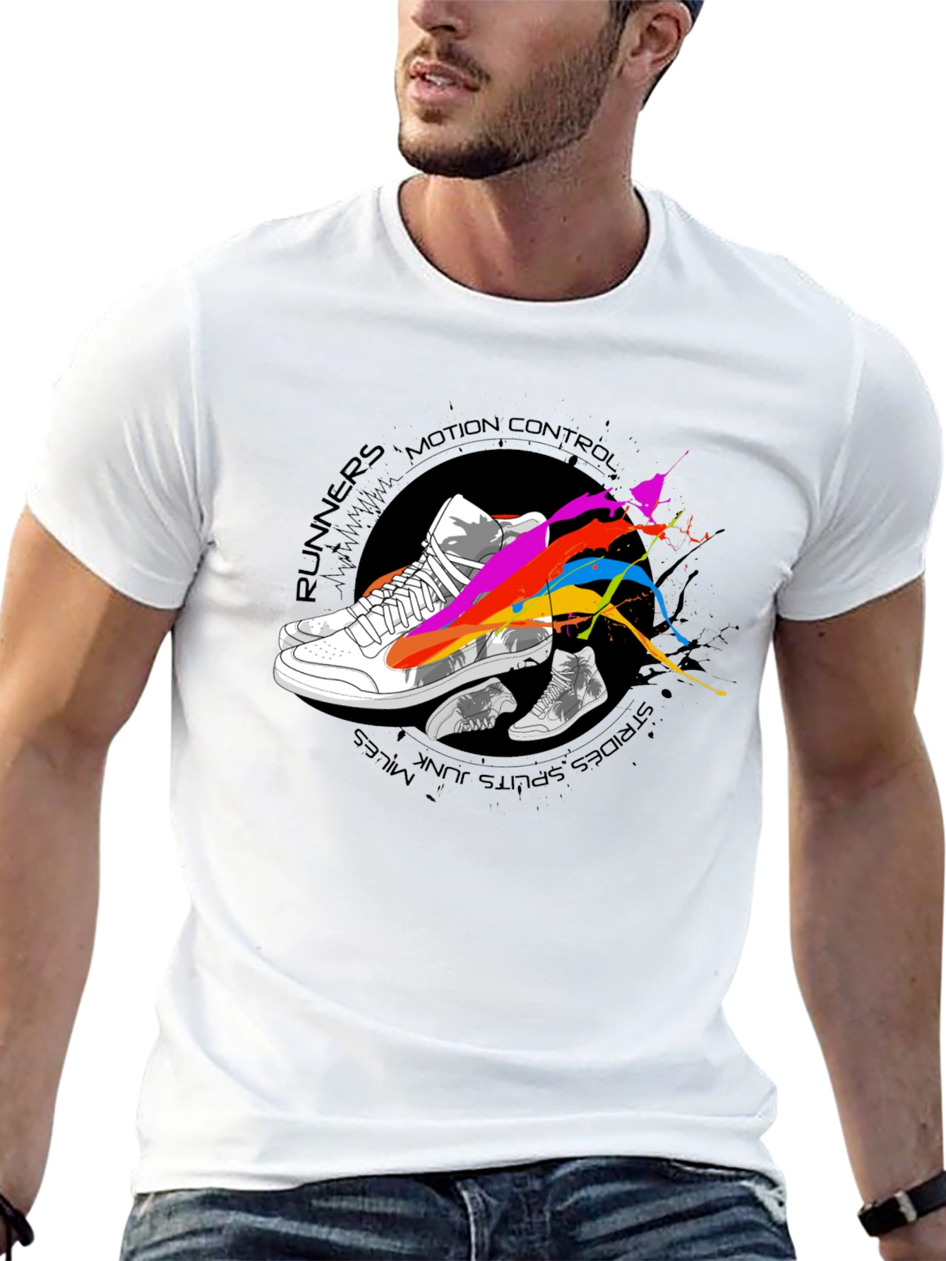 Motion Control Runners Graphic Tee - Black