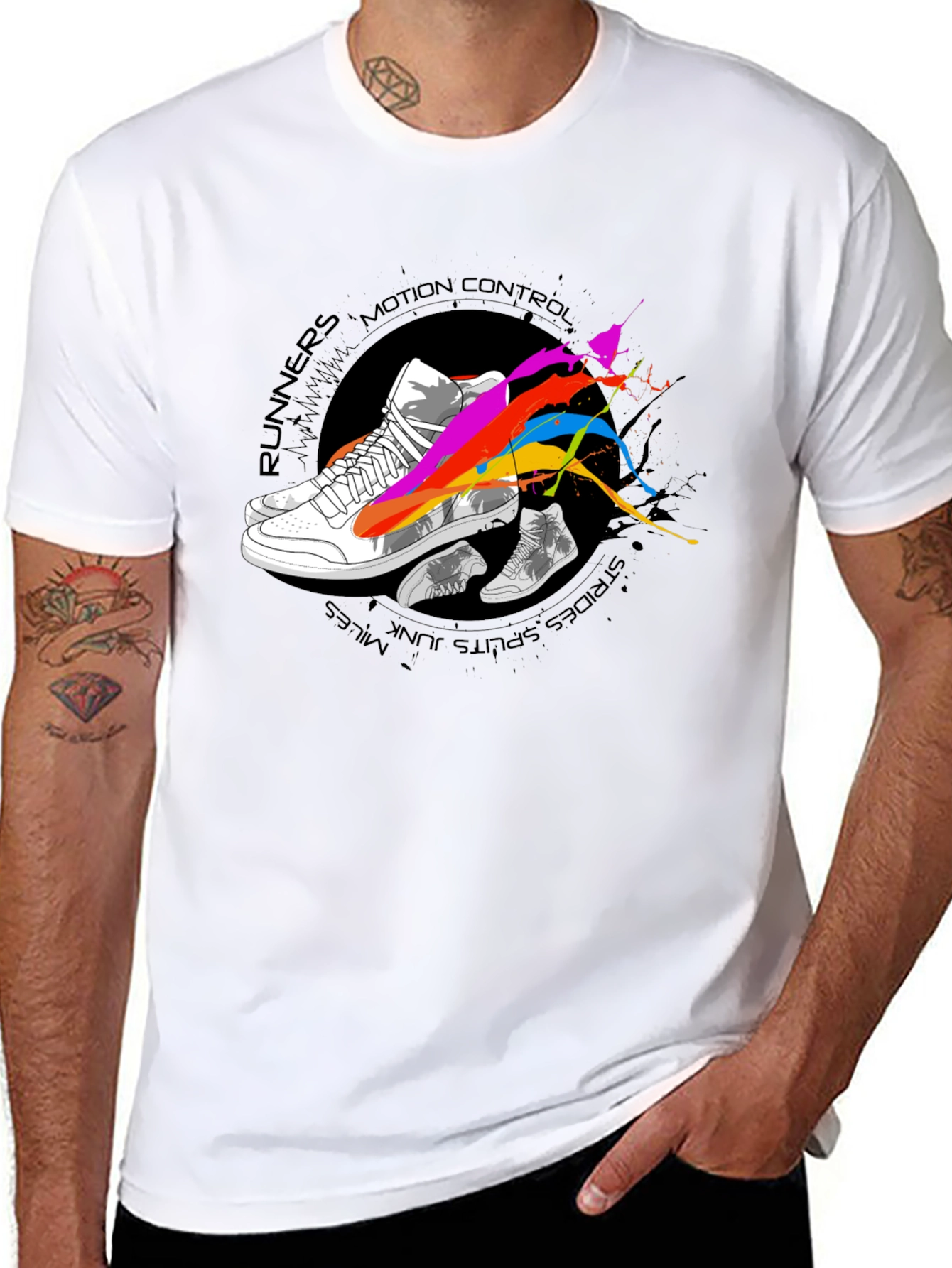 Motion Control Runners Graphic Tee - Black