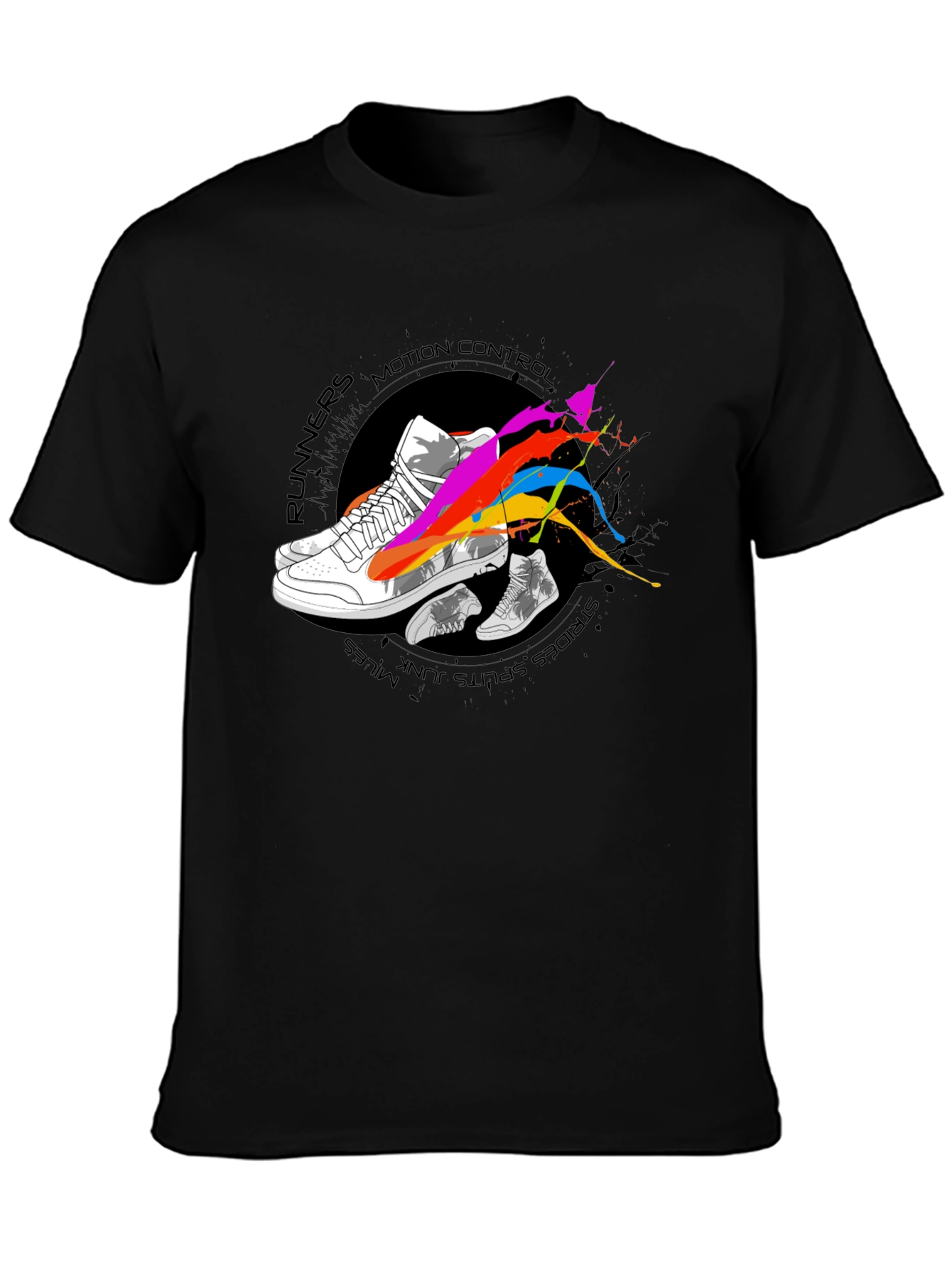 Motion Control Runners Graphic Tee - Black