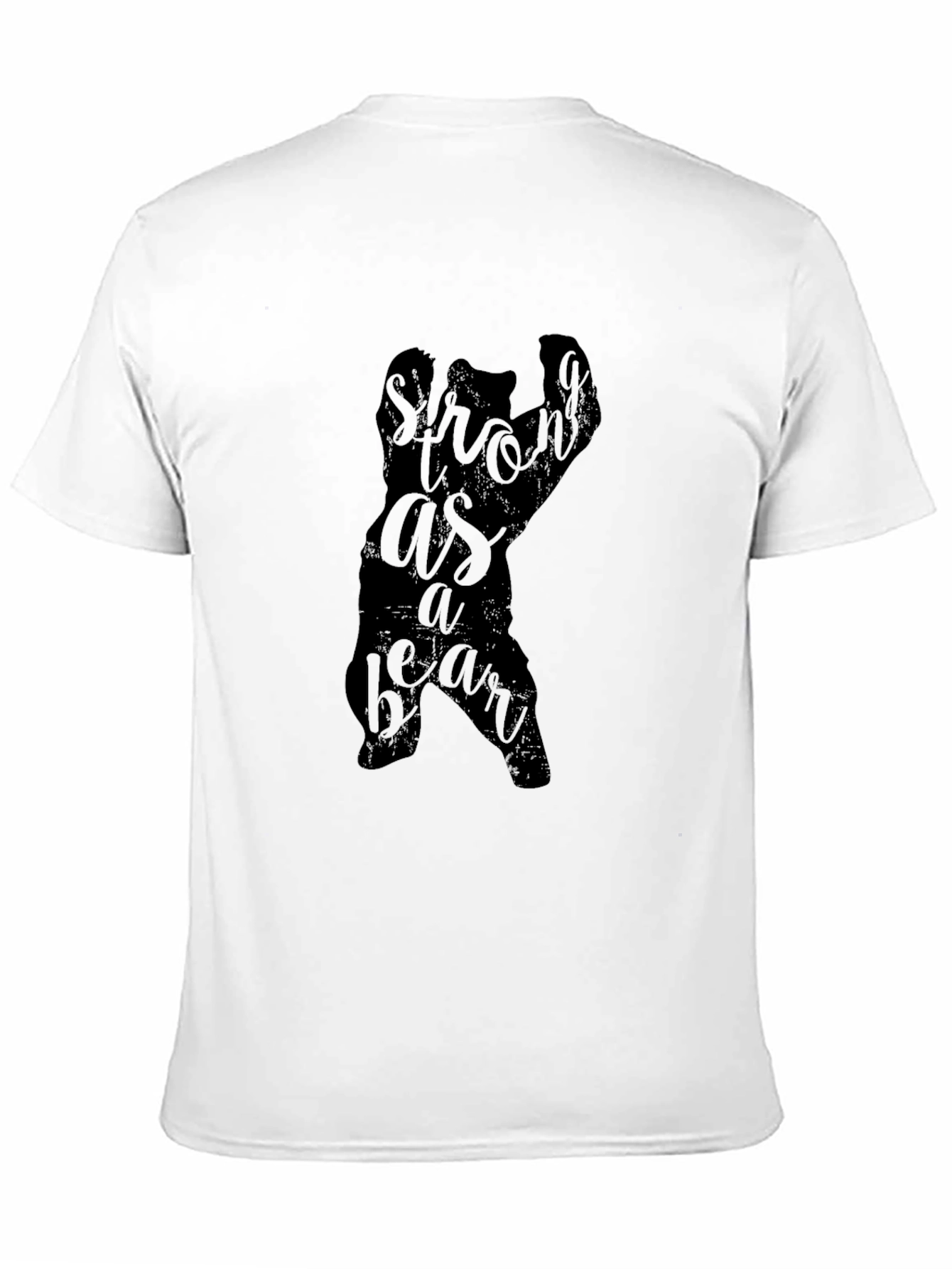 Strong As A Bear Graphic Tee - Black