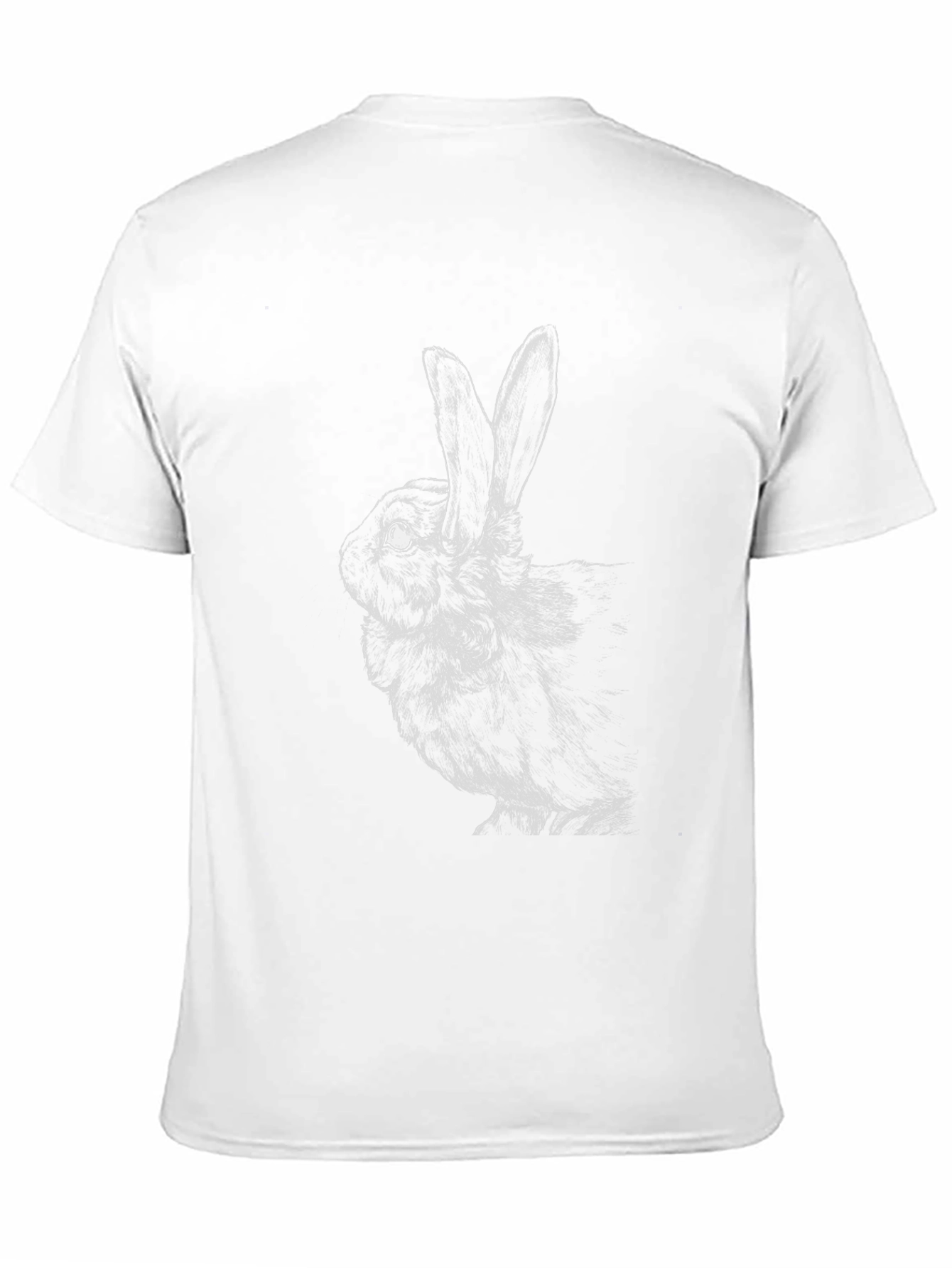 Black Rabbit Graphic Tee - Soft Cotton Blend