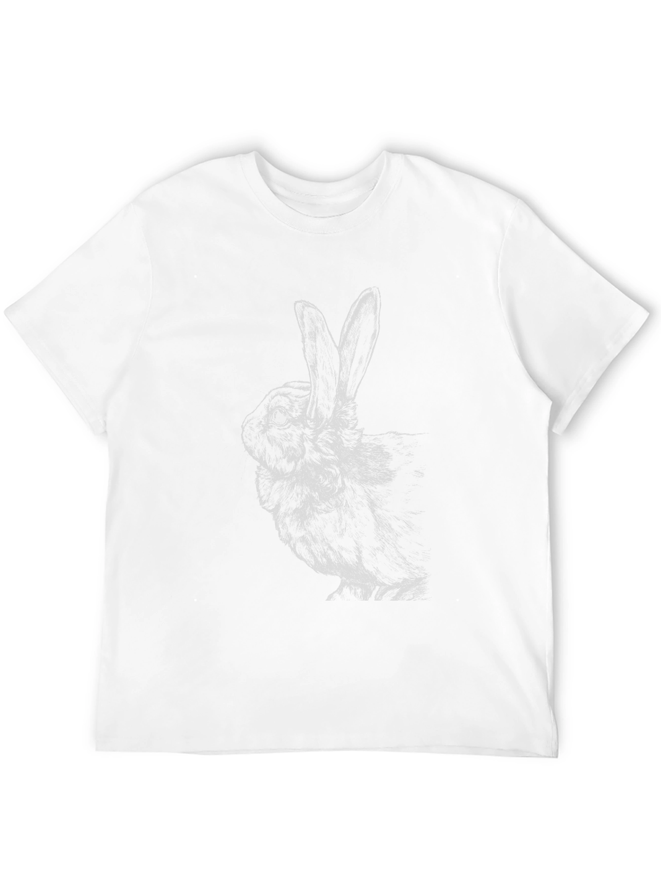 Black Rabbit Graphic Tee - Soft Cotton Blend