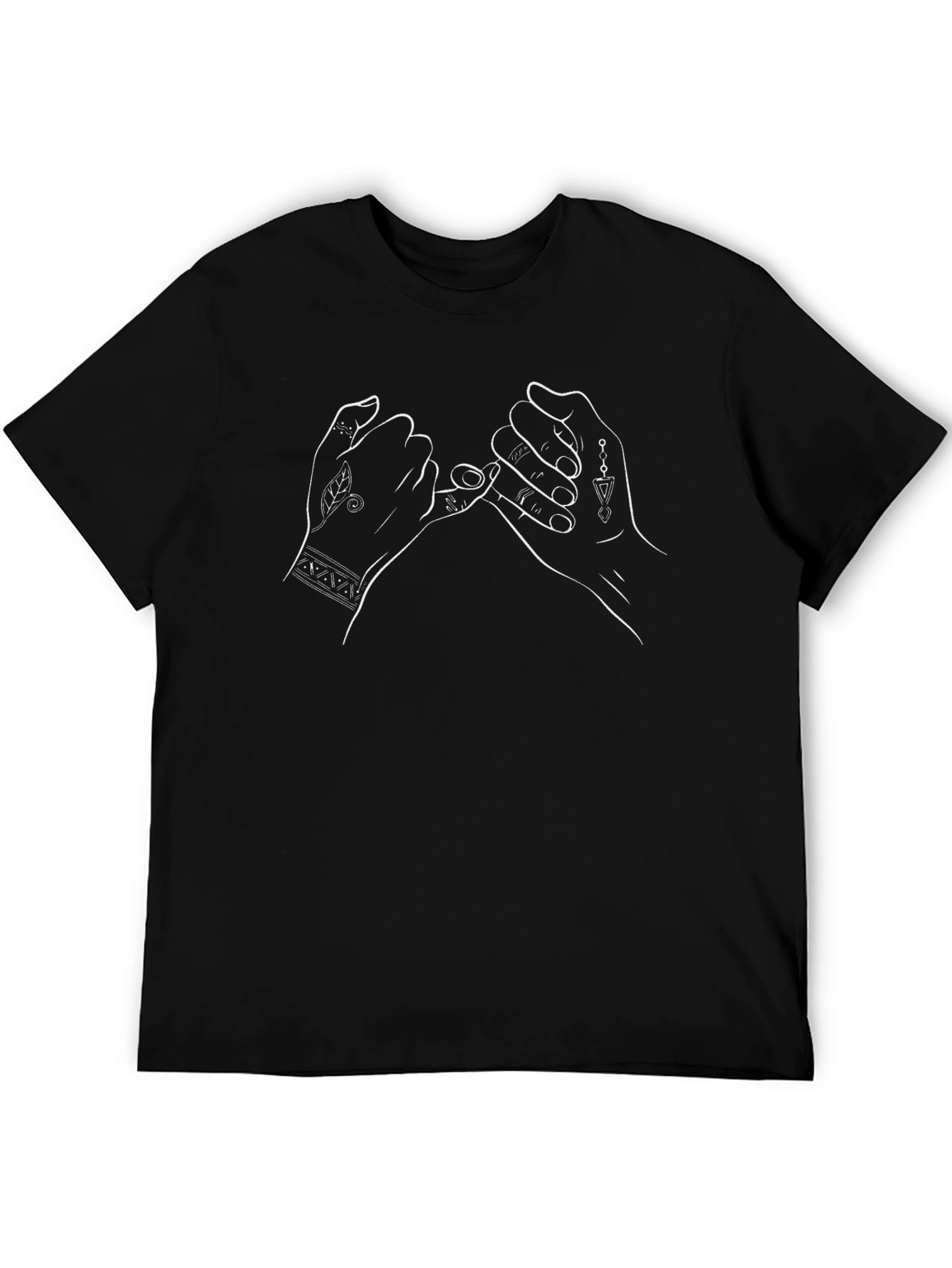 Promise Gesture Graphic Tee - Stylish & Unique