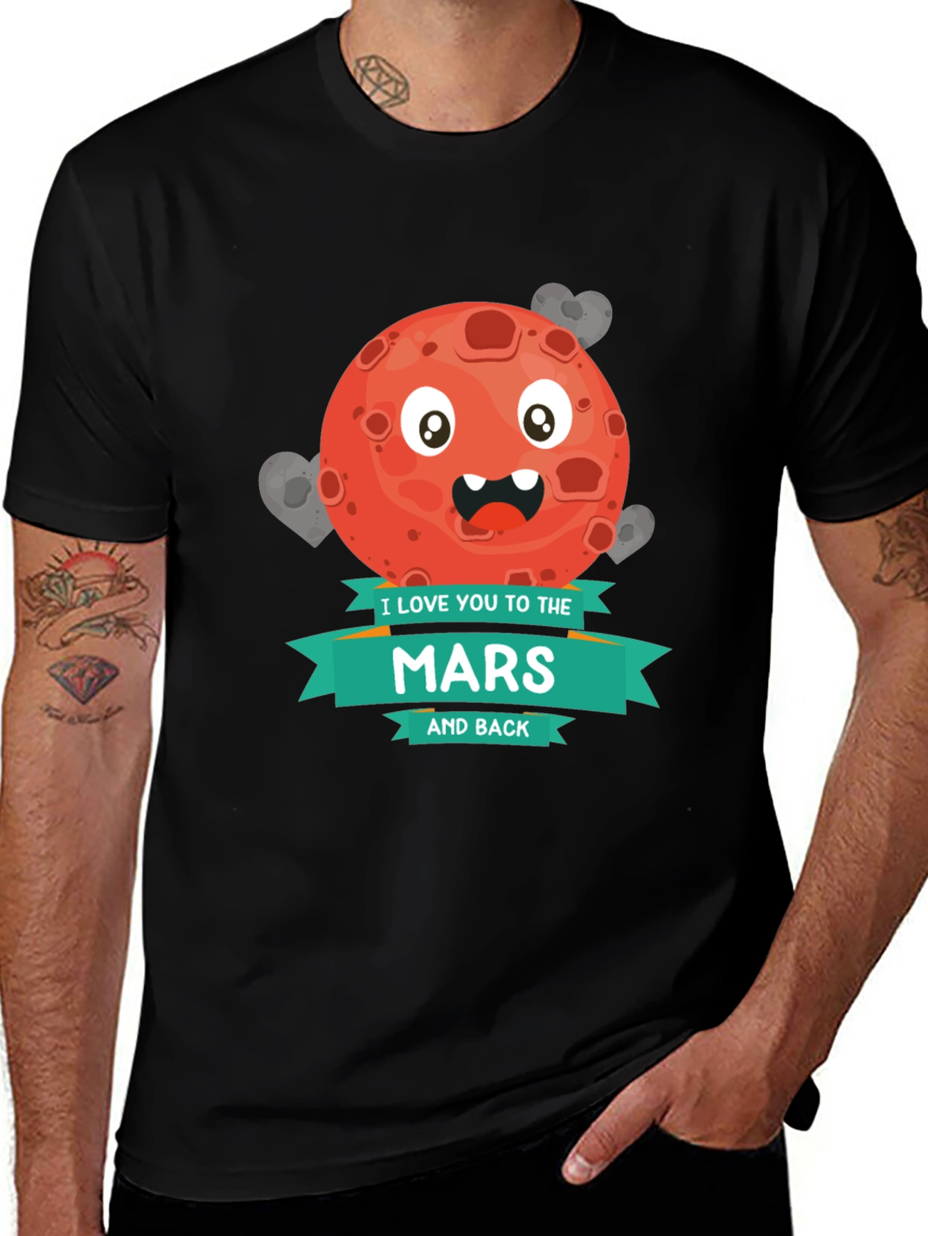 I Love You to Mars and Back Graphic T-Shirt