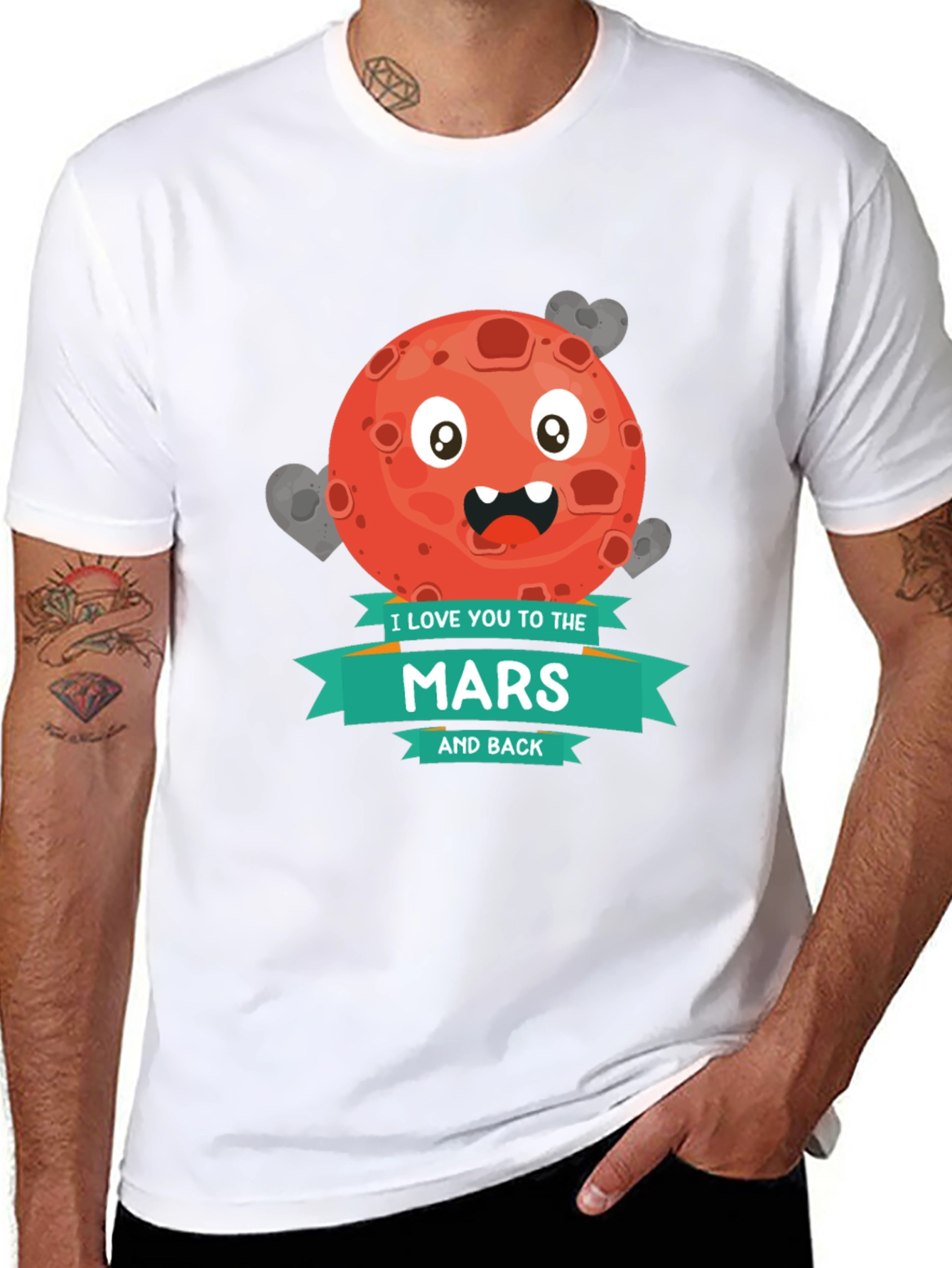 I Love You to Mars and Back Graphic T-Shirt