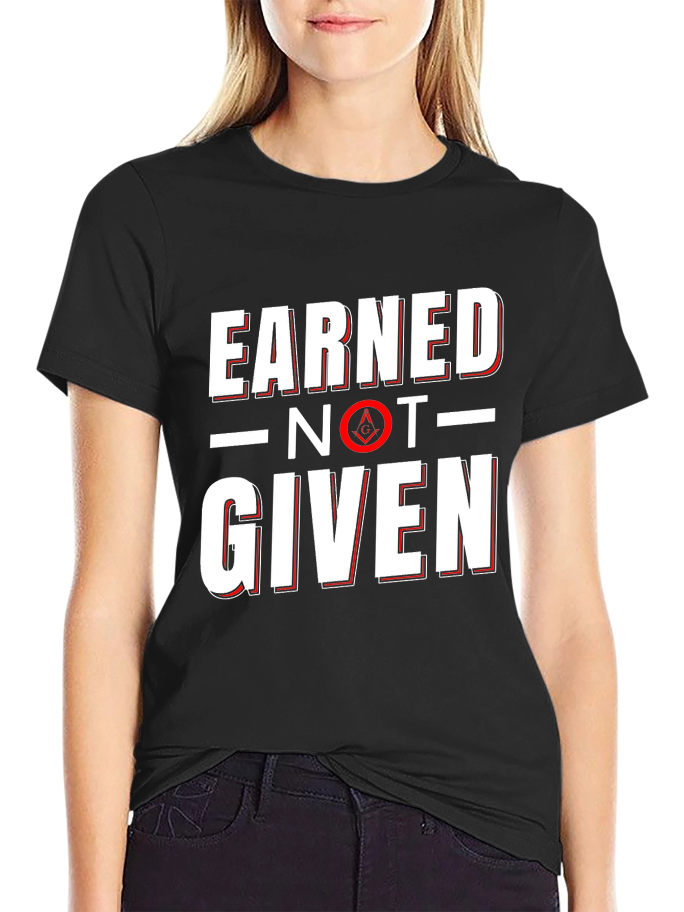 Earned Not Given Masonic Graphic Tee
