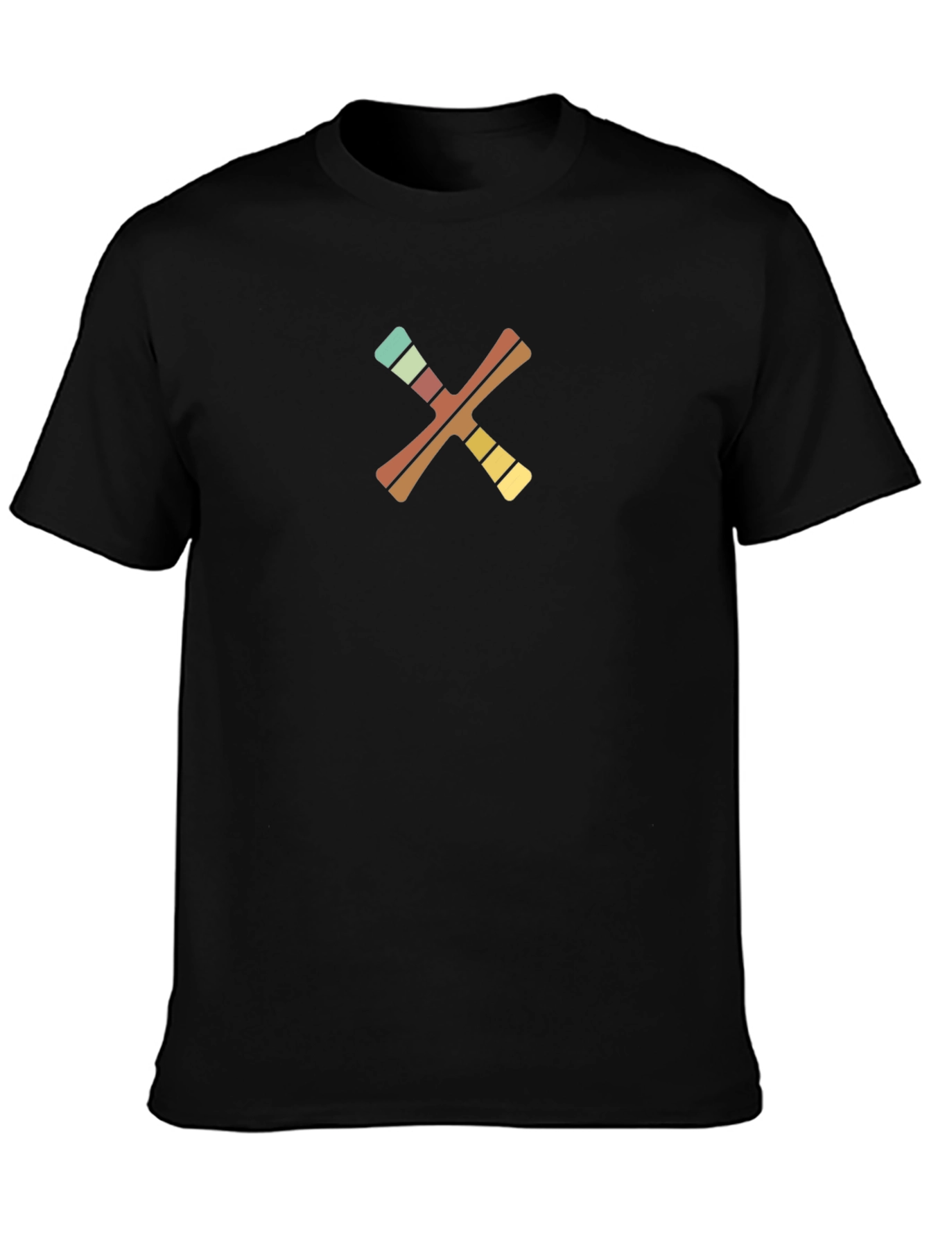 Retro X Graphic Black T-Shirt