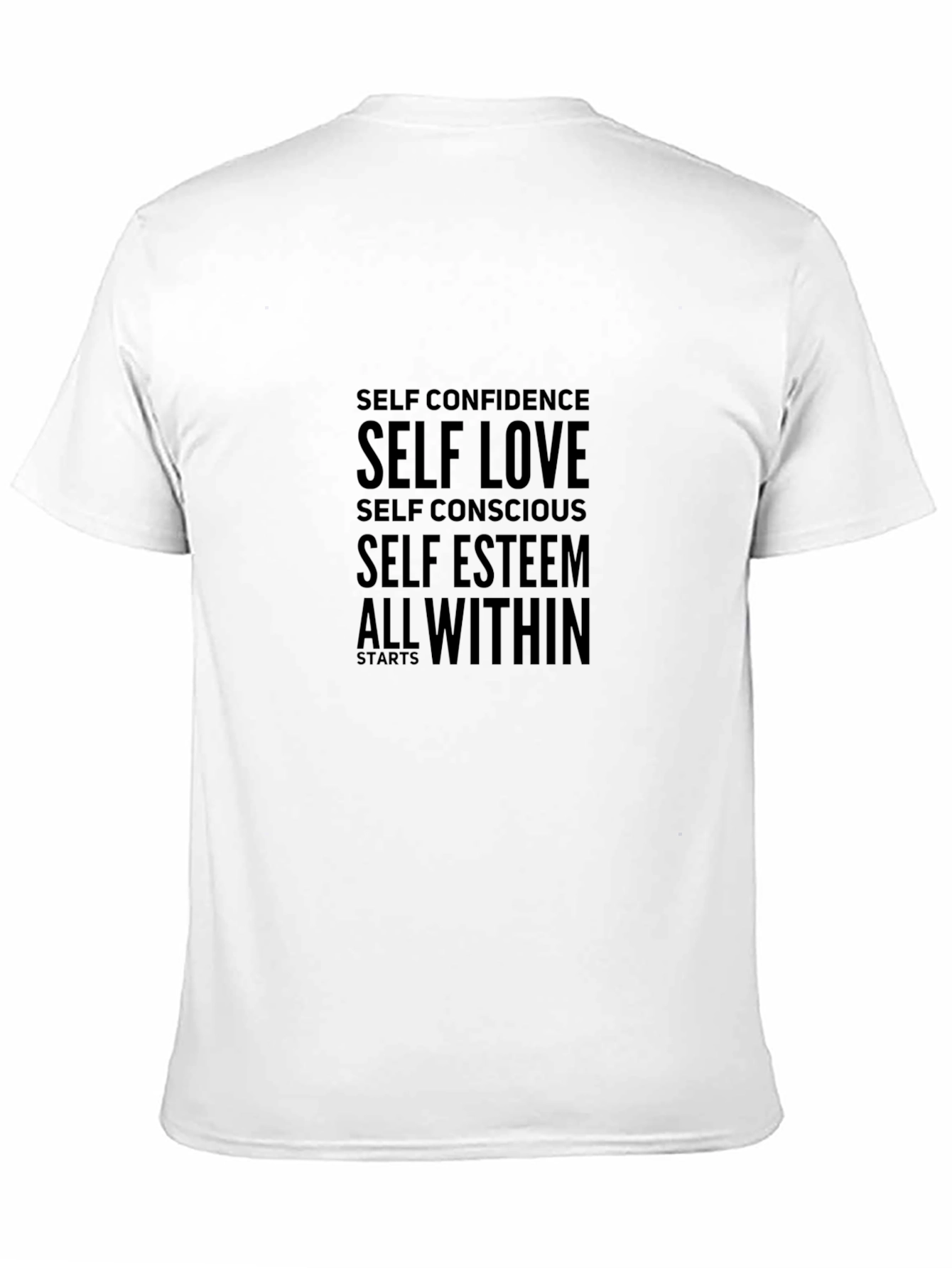 Motivational Self Love Black T-Shirt