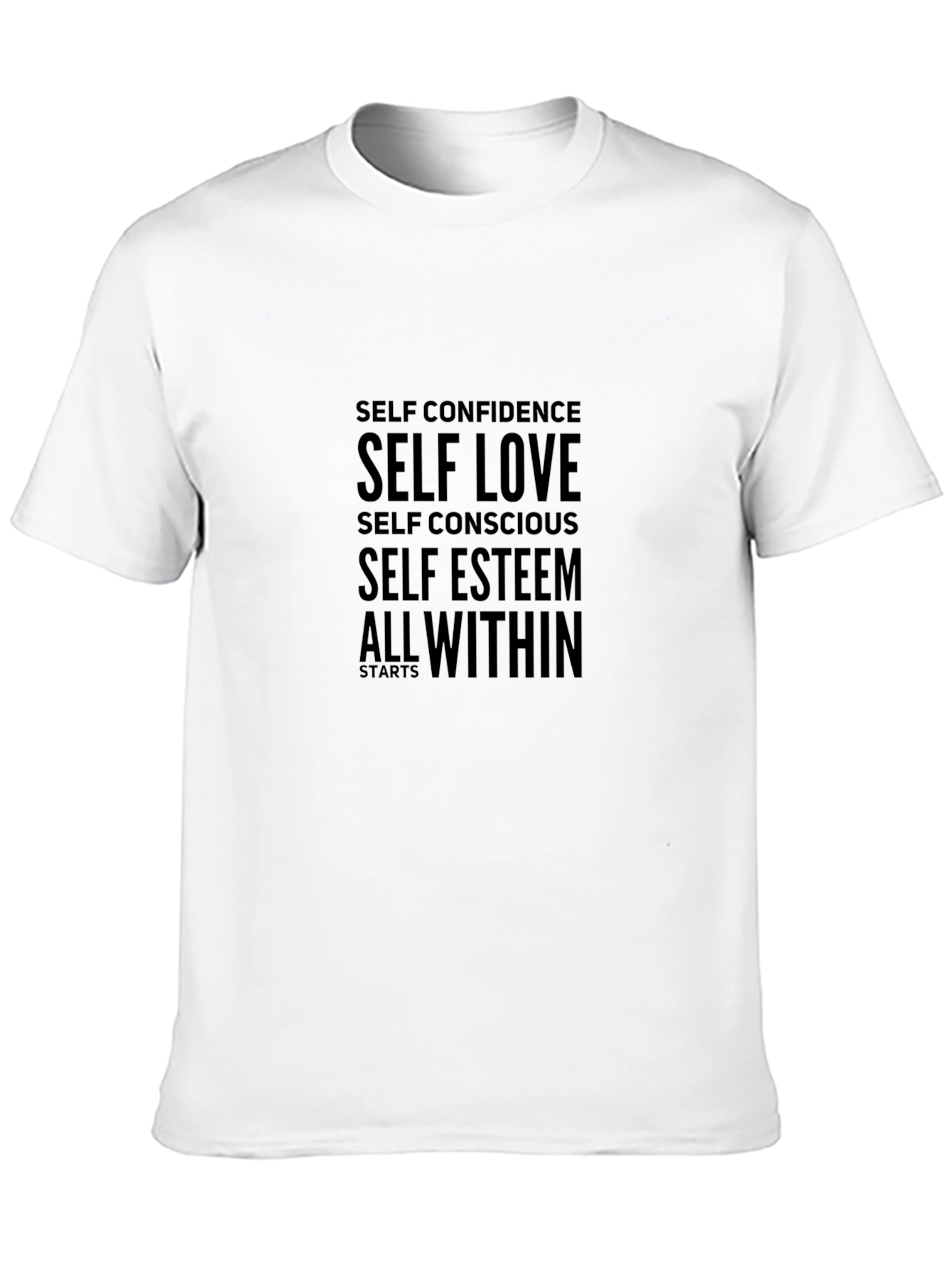 Motivational Self Love Black T-Shirt
