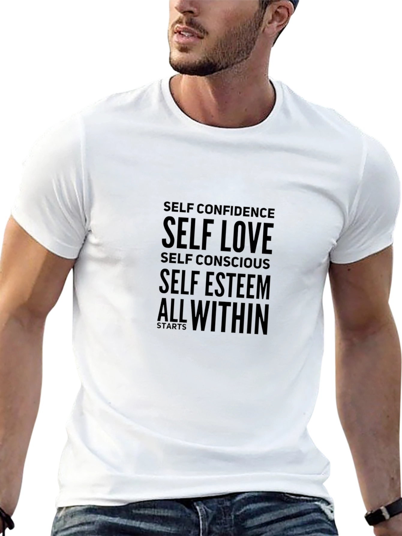 Motivational Self Love Black T-Shirt