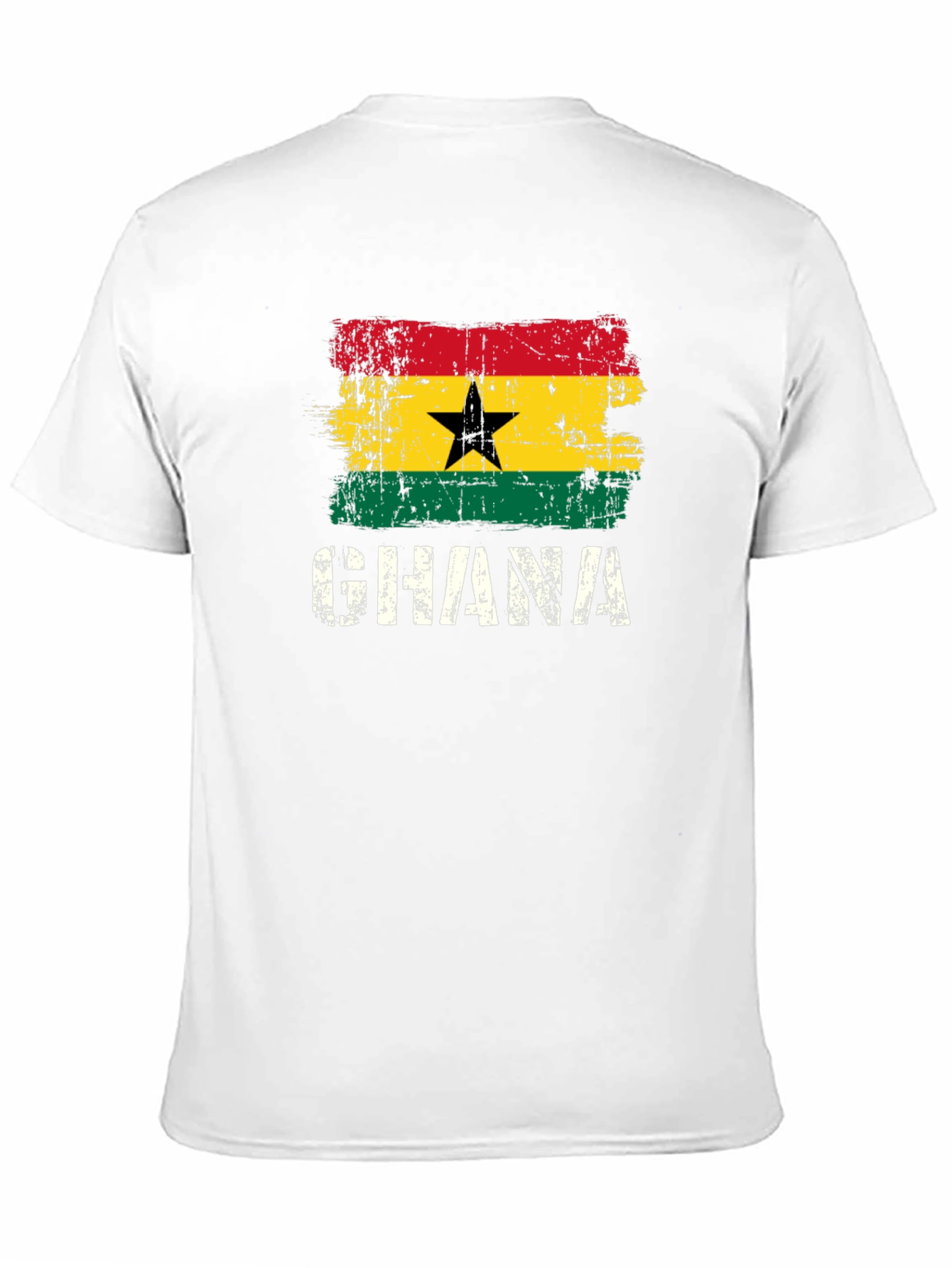 Ghana Flag T-Shirt - Distressed Graphic Tee