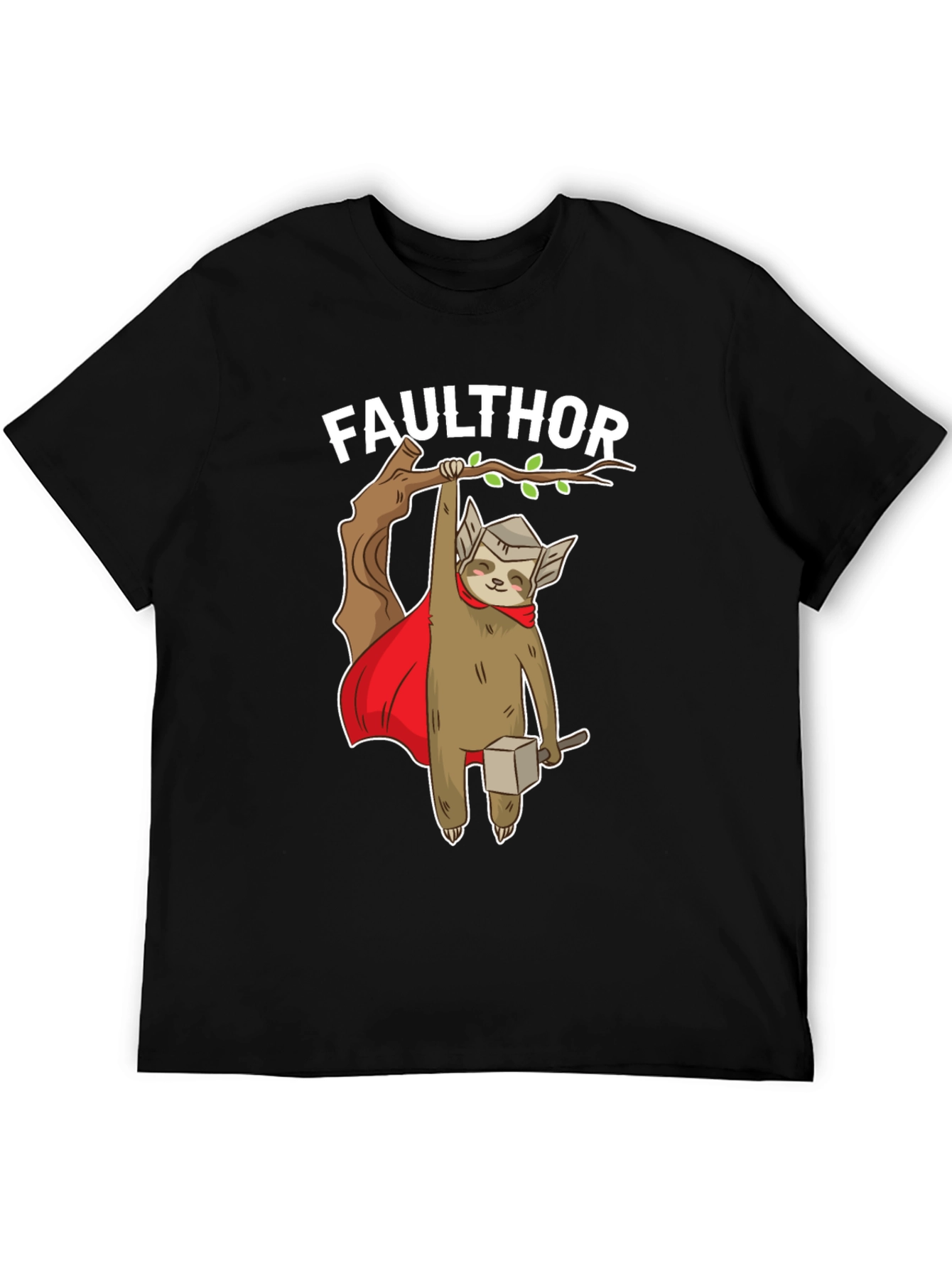 Faulthor Sloth Superhero T-Shirt