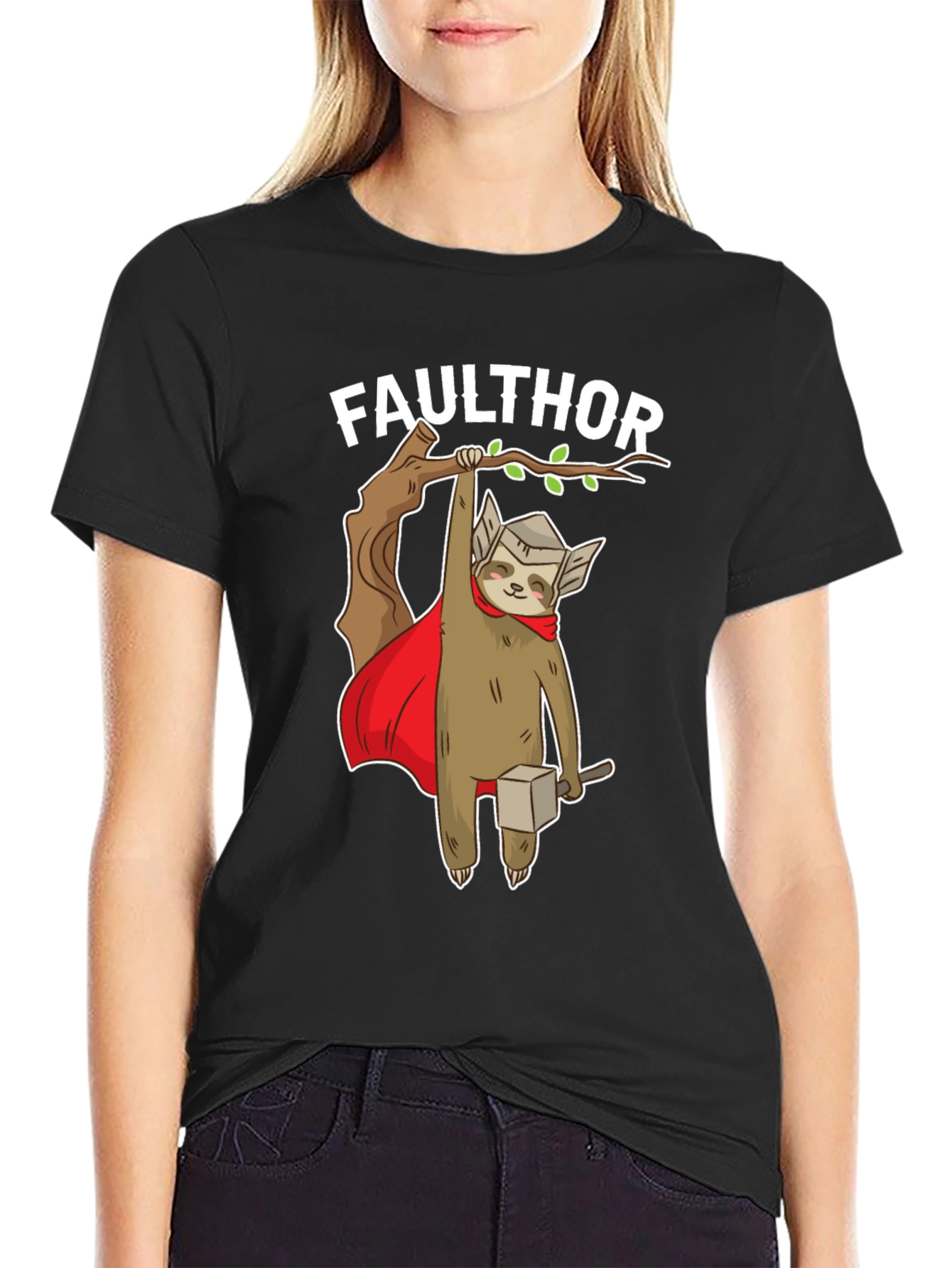 Faulthor Sloth Superhero T-Shirt