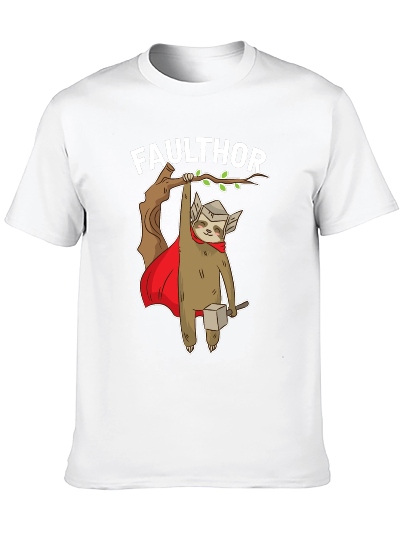 Faulthor Sloth Superhero T-Shirt