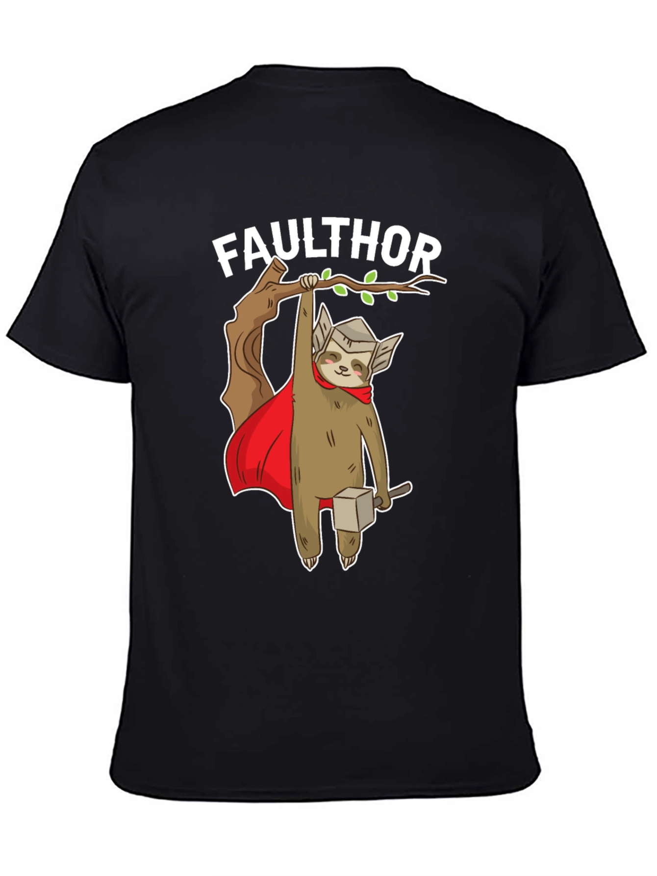 Faulthor Sloth Superhero T-Shirt