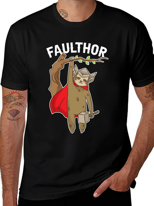 Faulthor Sloth Superhero T-Shirt