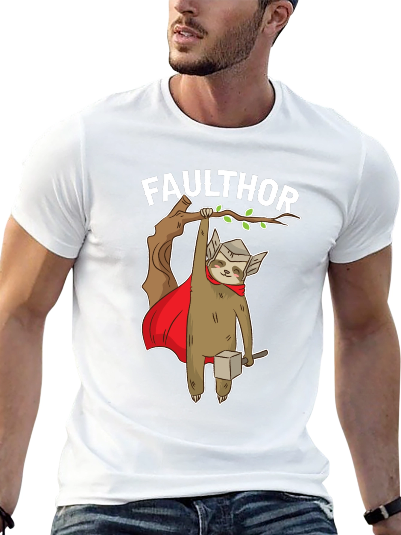 Faulthor Sloth Superhero T-Shirt